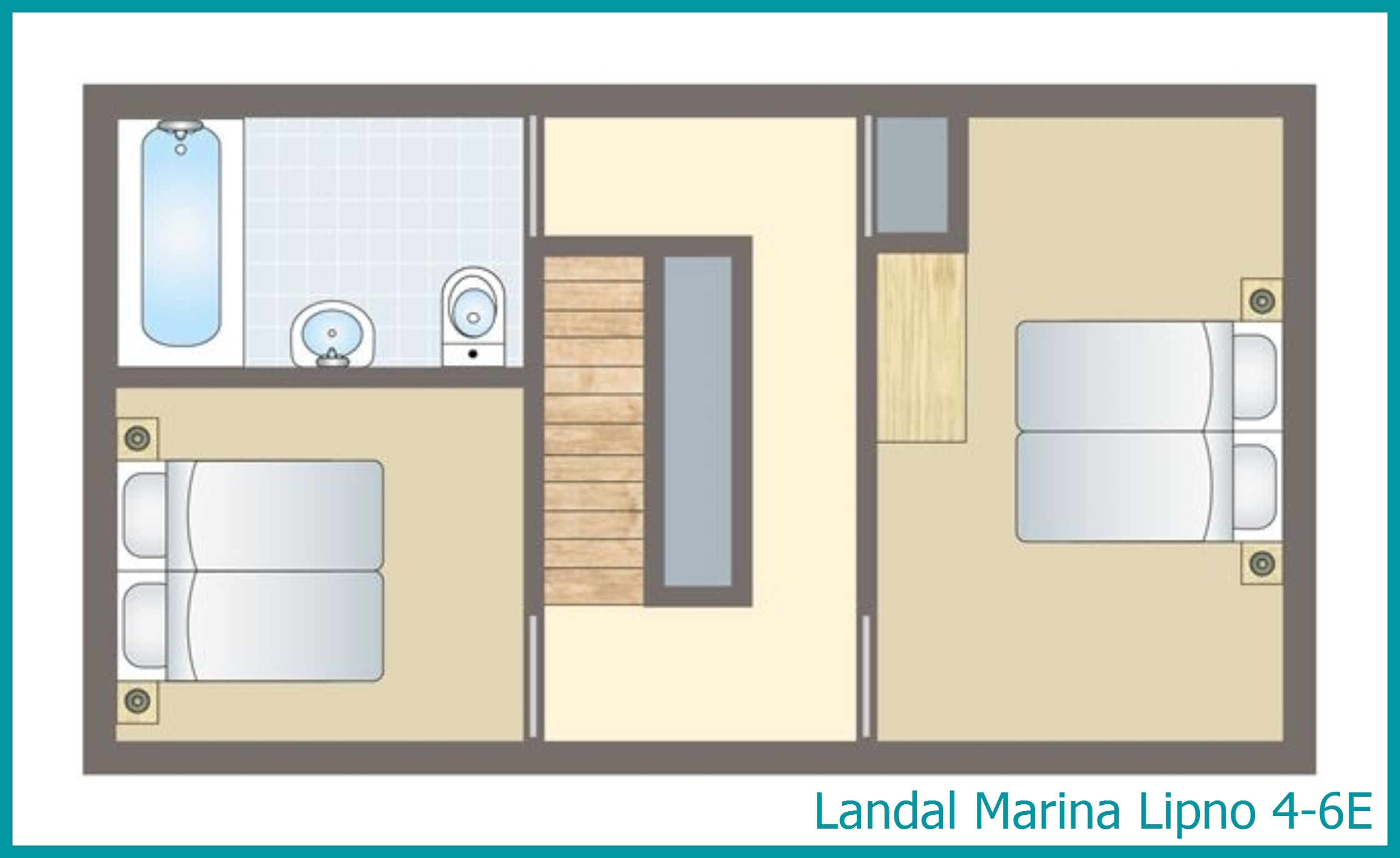 4-6-persoons appartement 4-6E in Marina Lipno