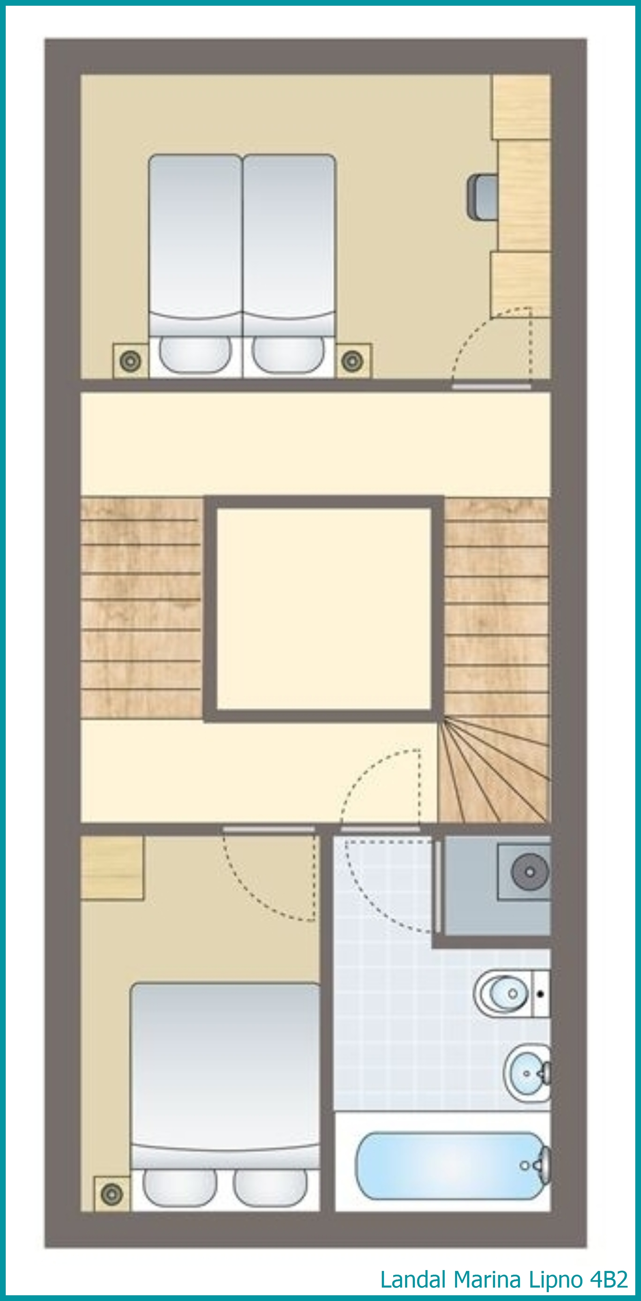 4-persoons bungalow 4B2 in Marina Lipno