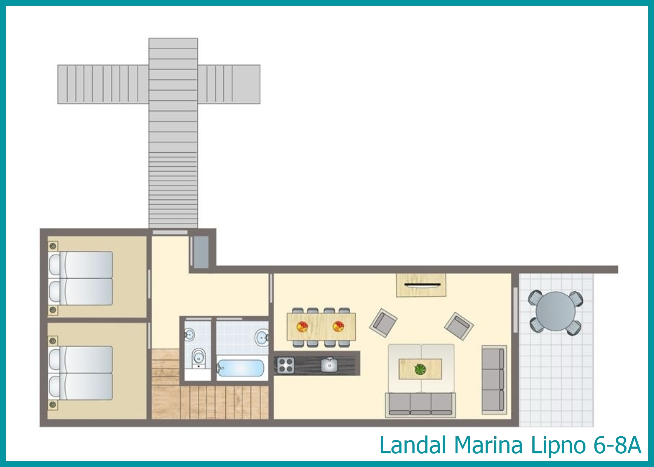 6-8-persoons appartement 6-8A in Marina Lipno
