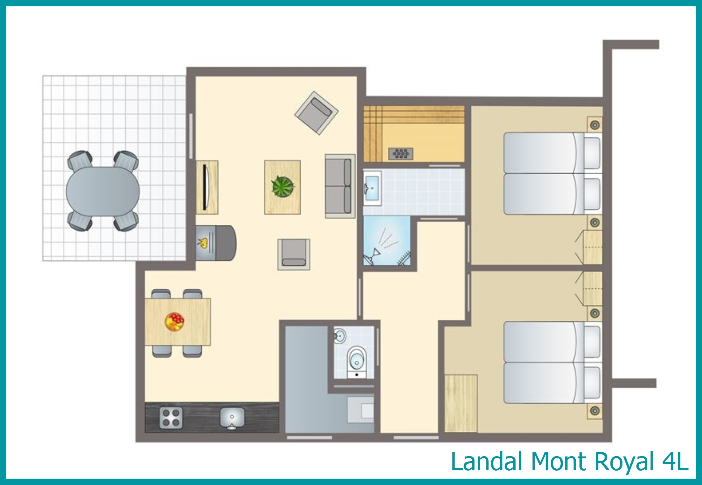 4-persoons bungalow 4L in Mont Royal