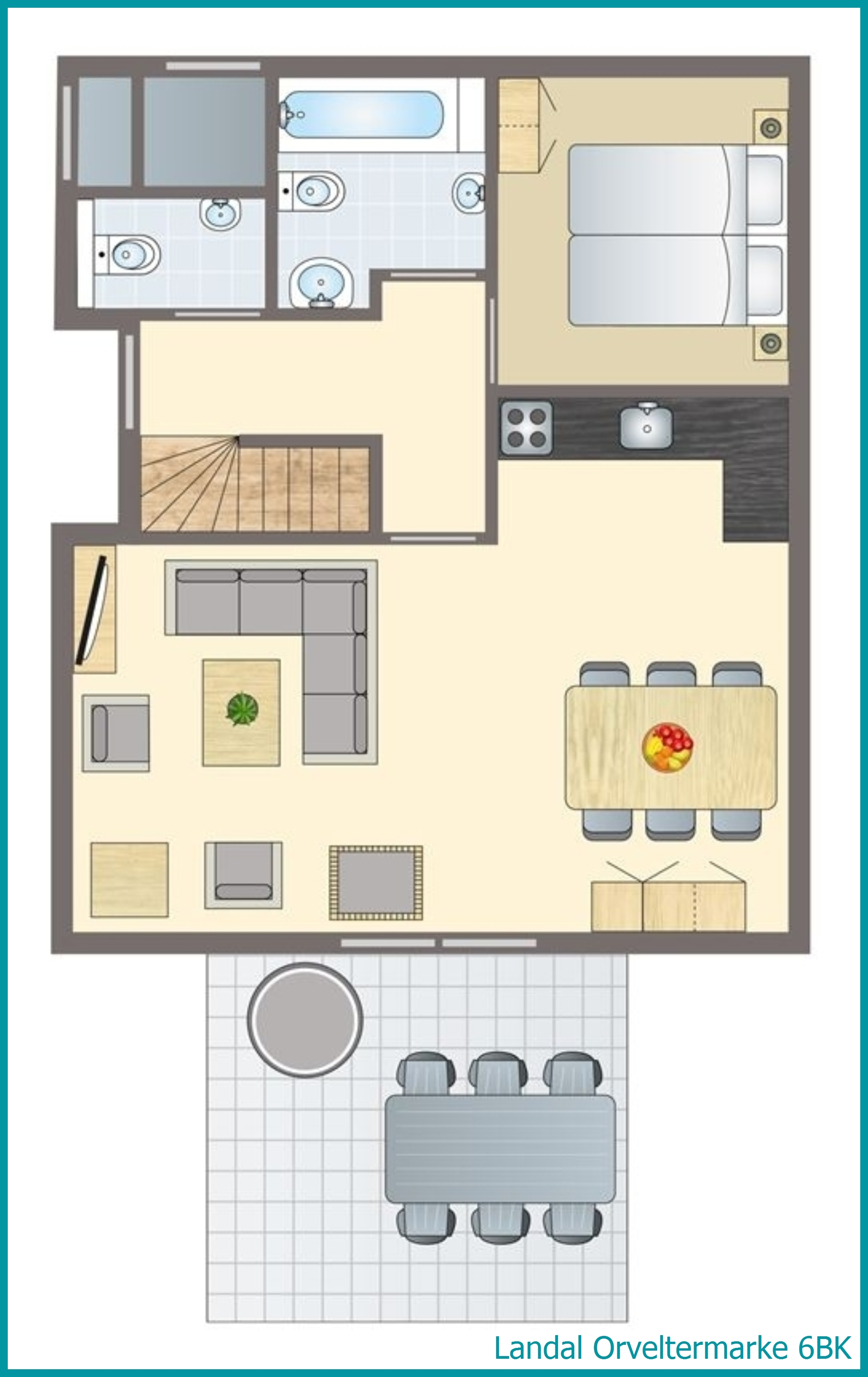 6-persoons kinderbungalow 6BK in Orveltermarke