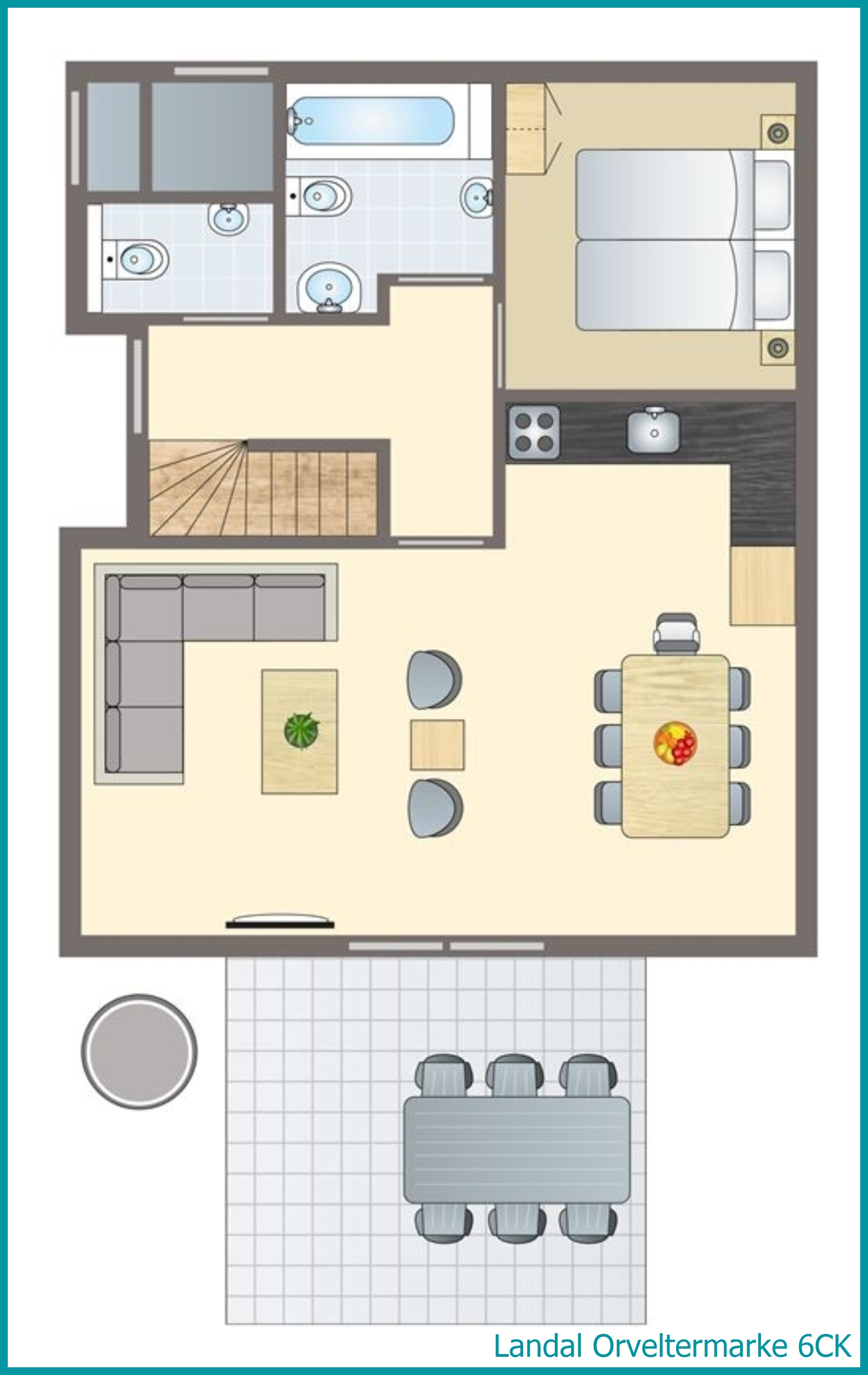 6-persoons kinderbungalow 6CK in Orveltermarke