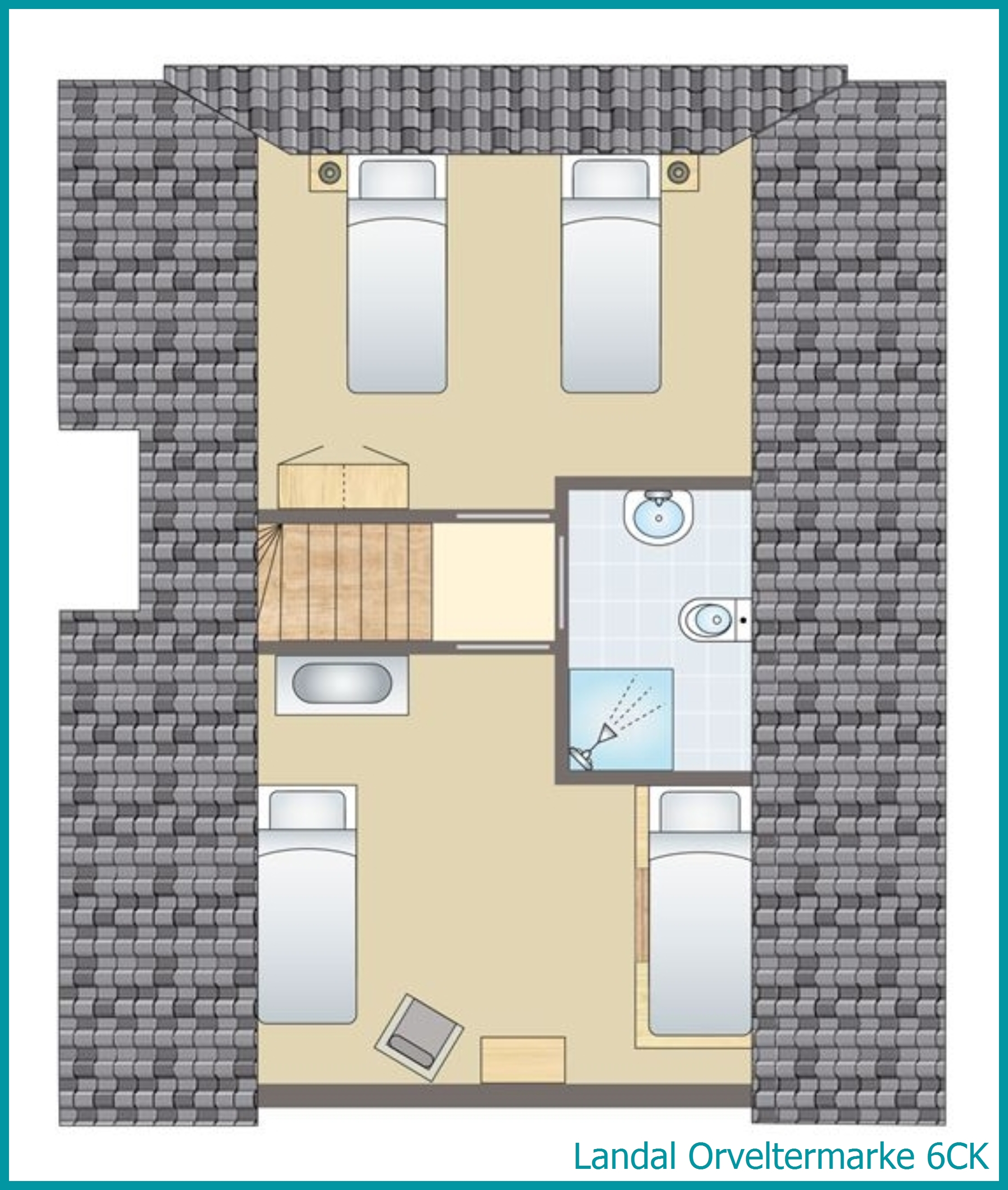 6-persoons kinderbungalow 6CK in Orveltermarke