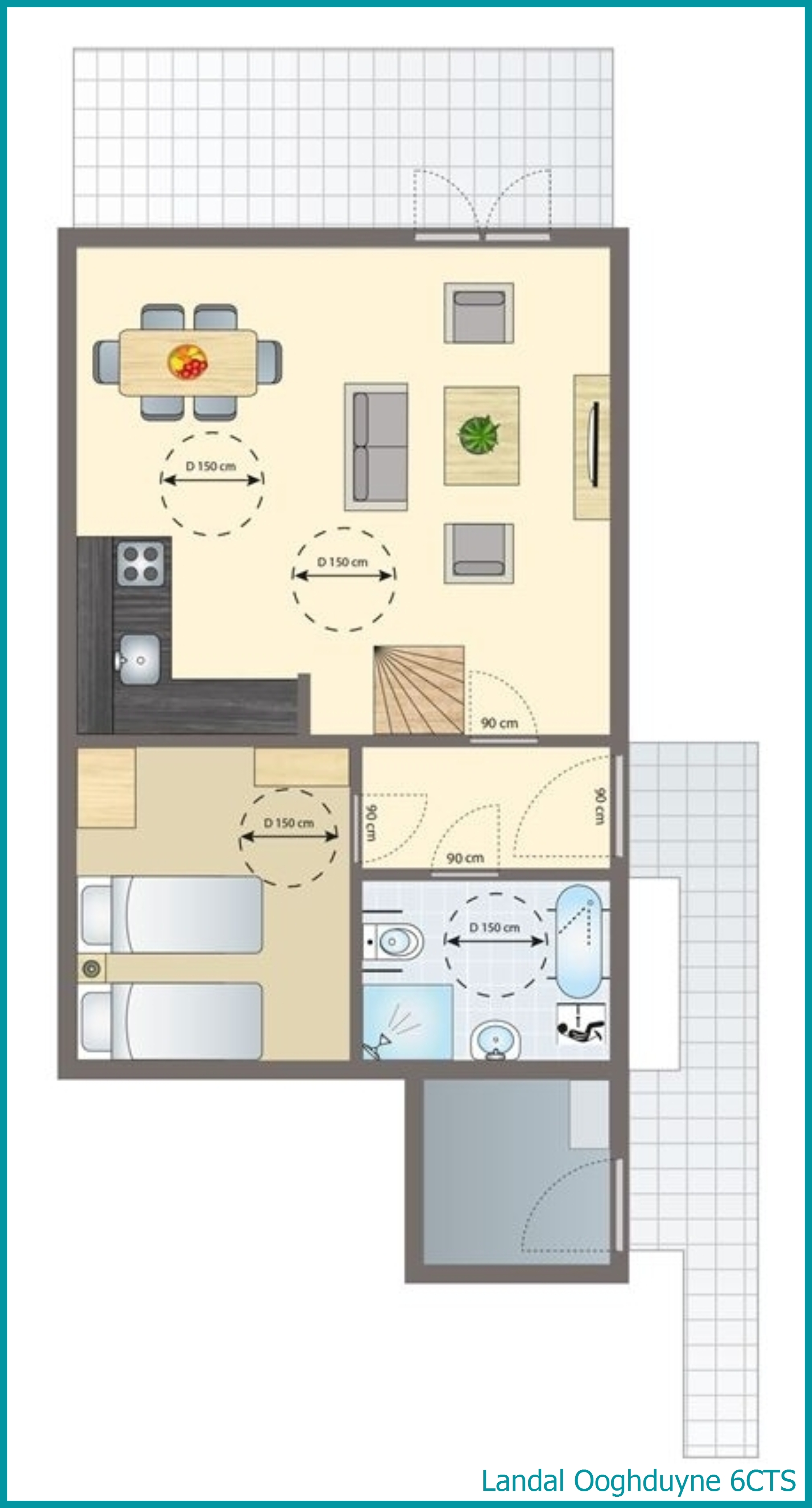 6-persoons villa 6CTS in Ooghduyne