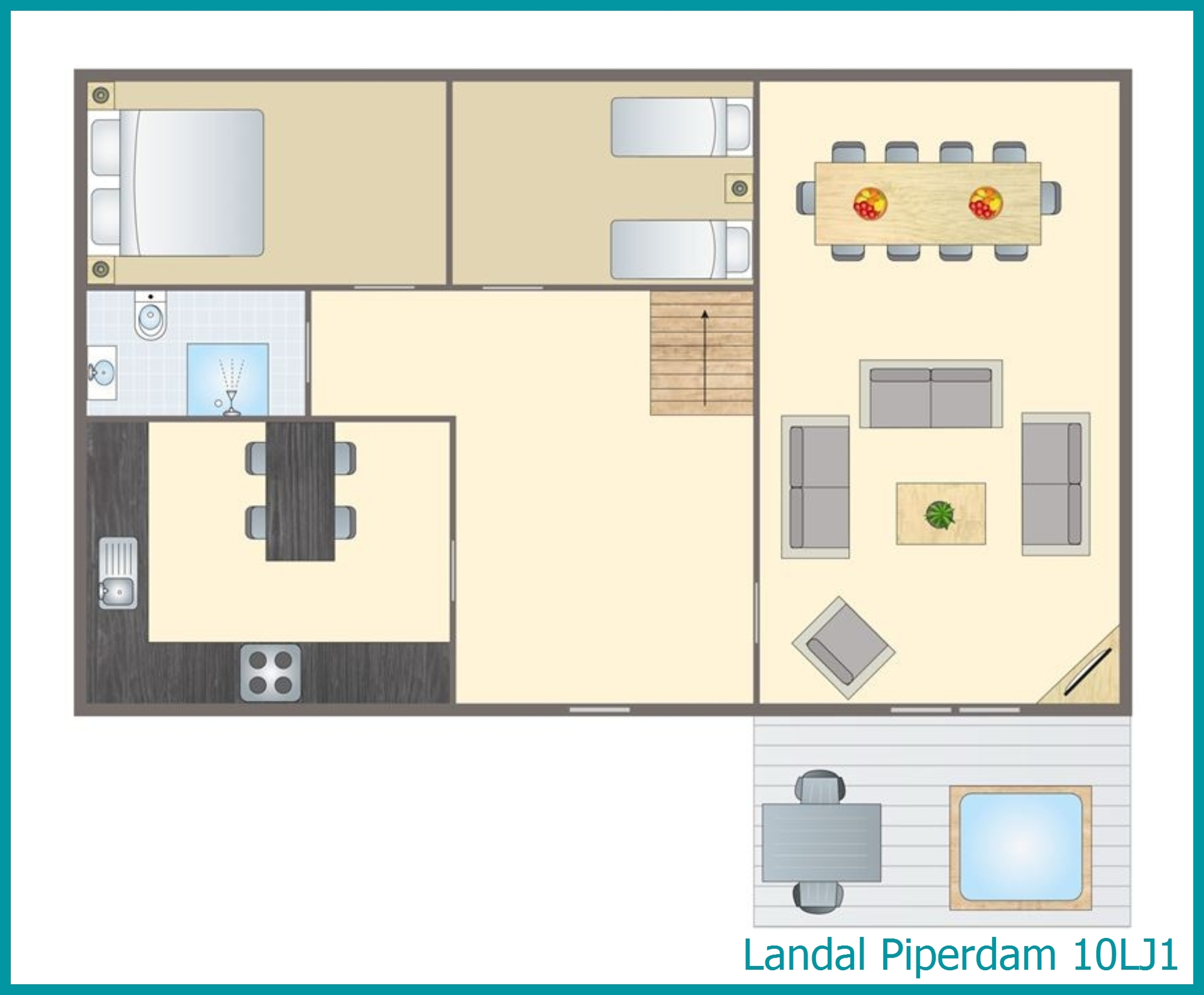 10-persoons chalet 10LJ1 in Piperdam