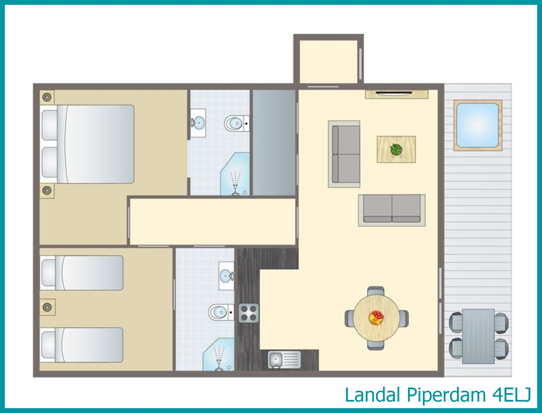 4-persoons chalet 4ELJ in Piperdam