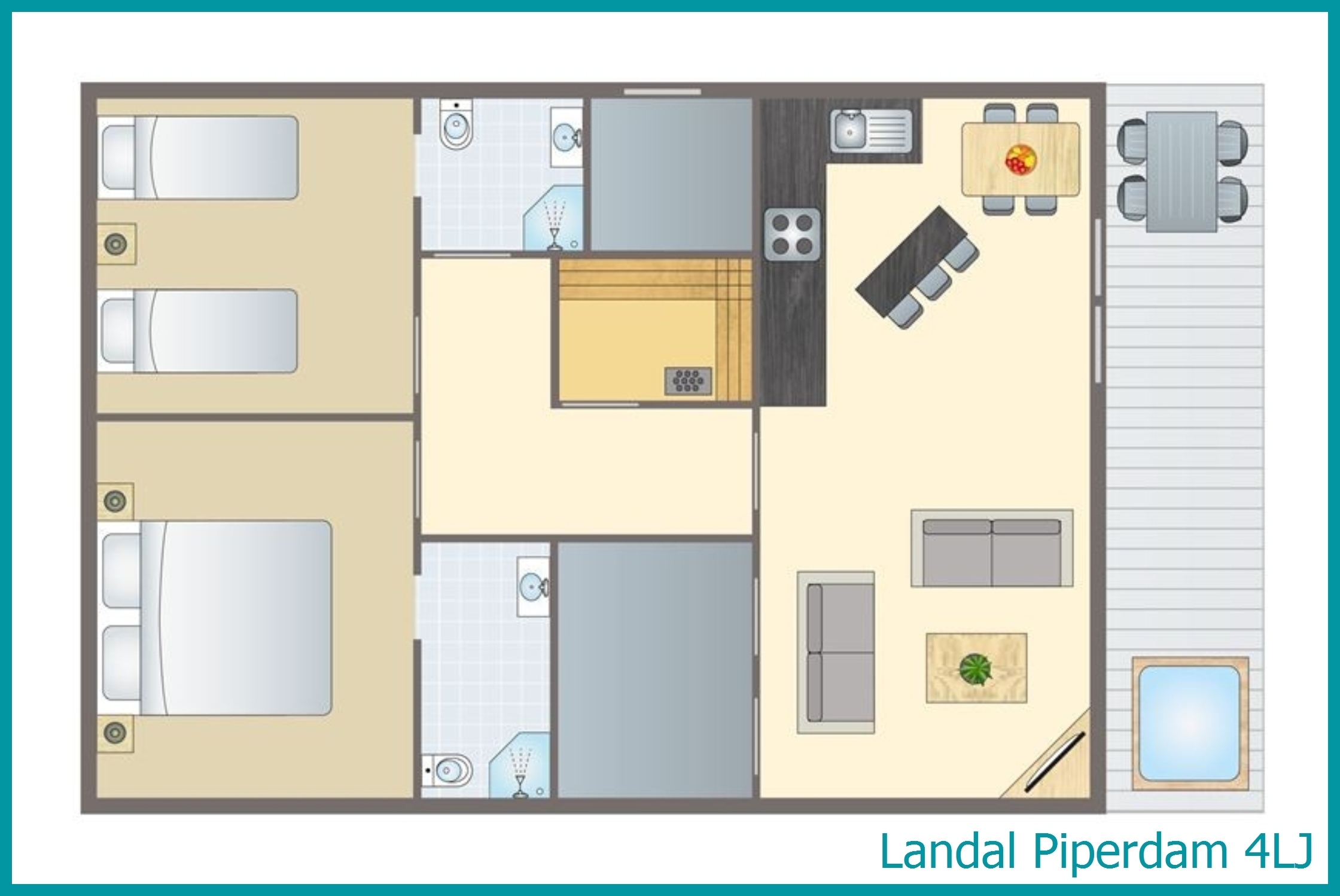 4-persoons chalet 4LJ in Piperdam