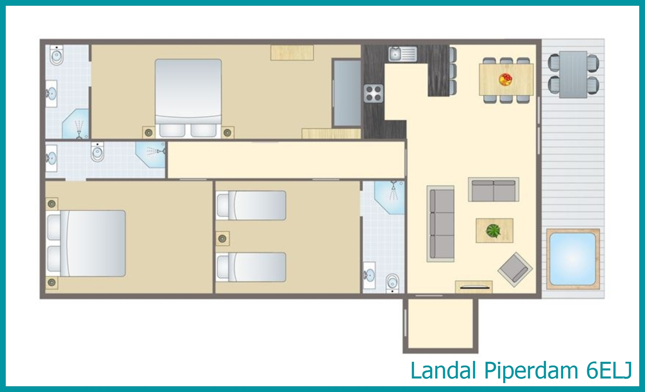 6-persoons chalet 6ELJ in Piperdam