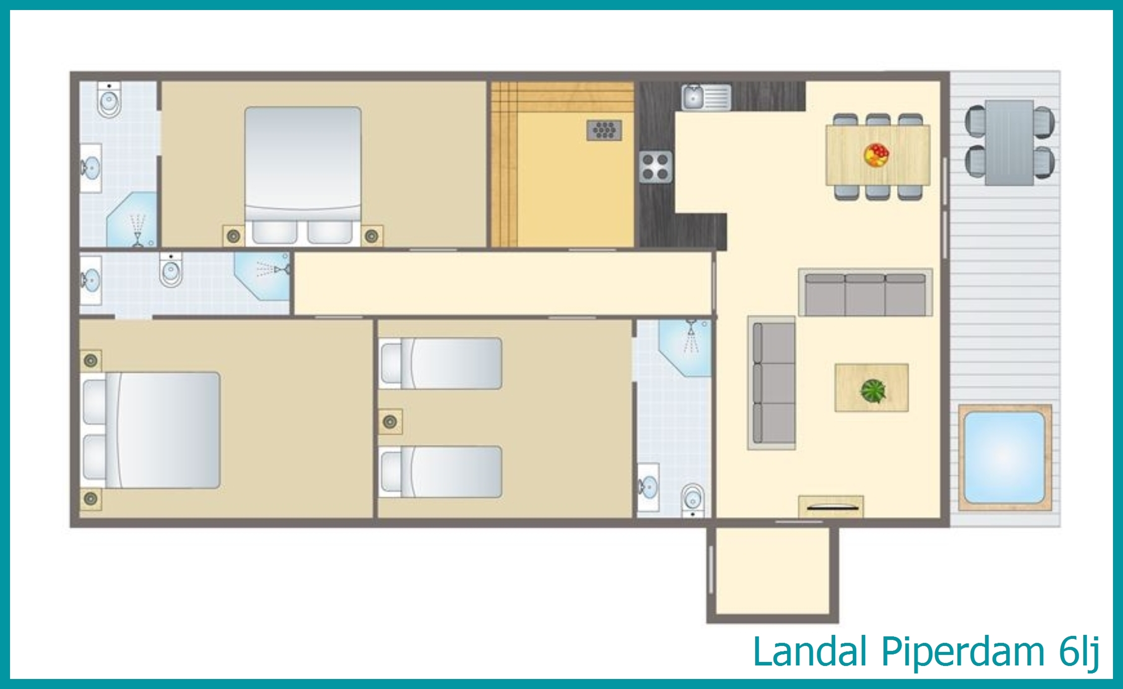 6-persoons chalet 6lj in Piperdam