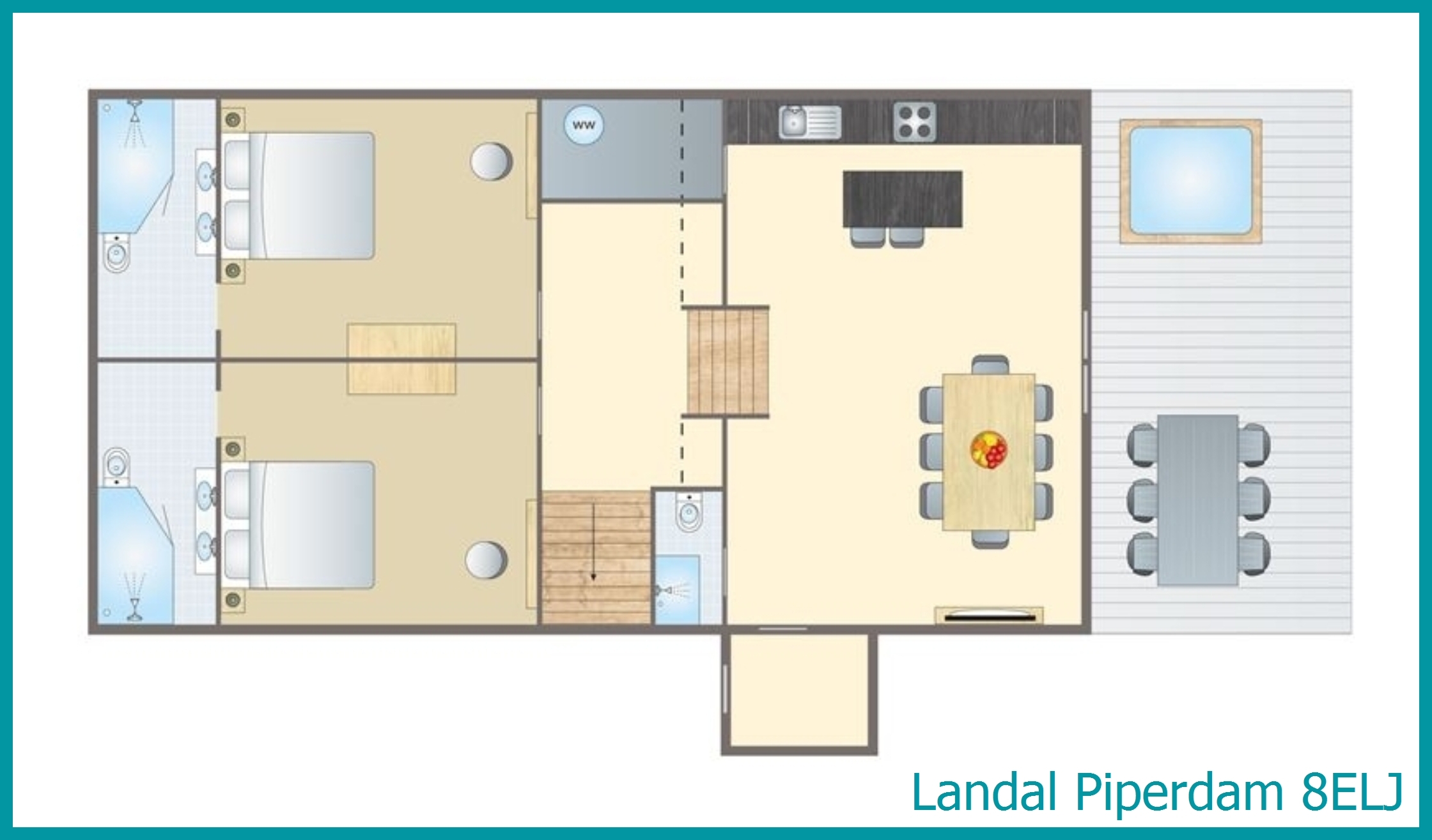 8-persoons chalet 8ELJ in Piperdam