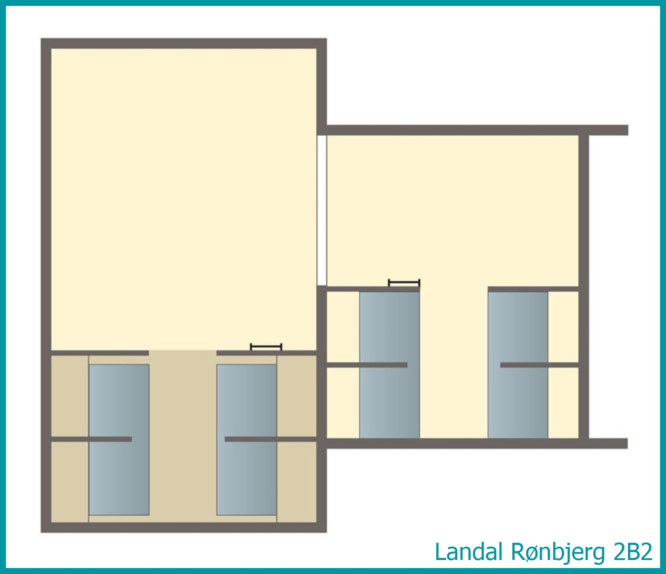 2-persoons bungalow 2B2 in Rønbjerg