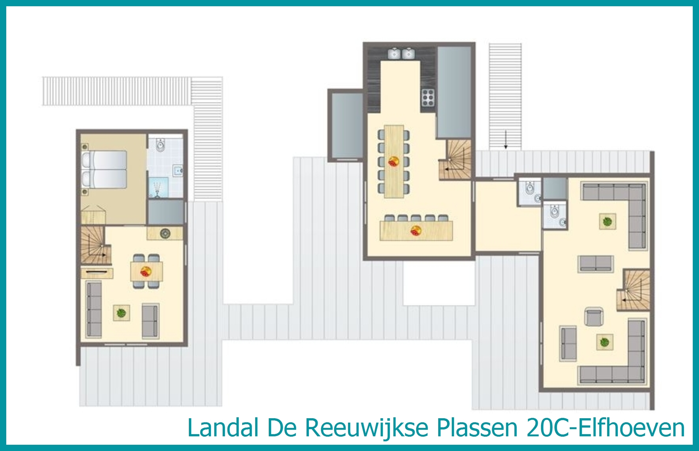 20-persoons waterwoning 20C-Elfhoeven in De Reeuwijkse Plassen