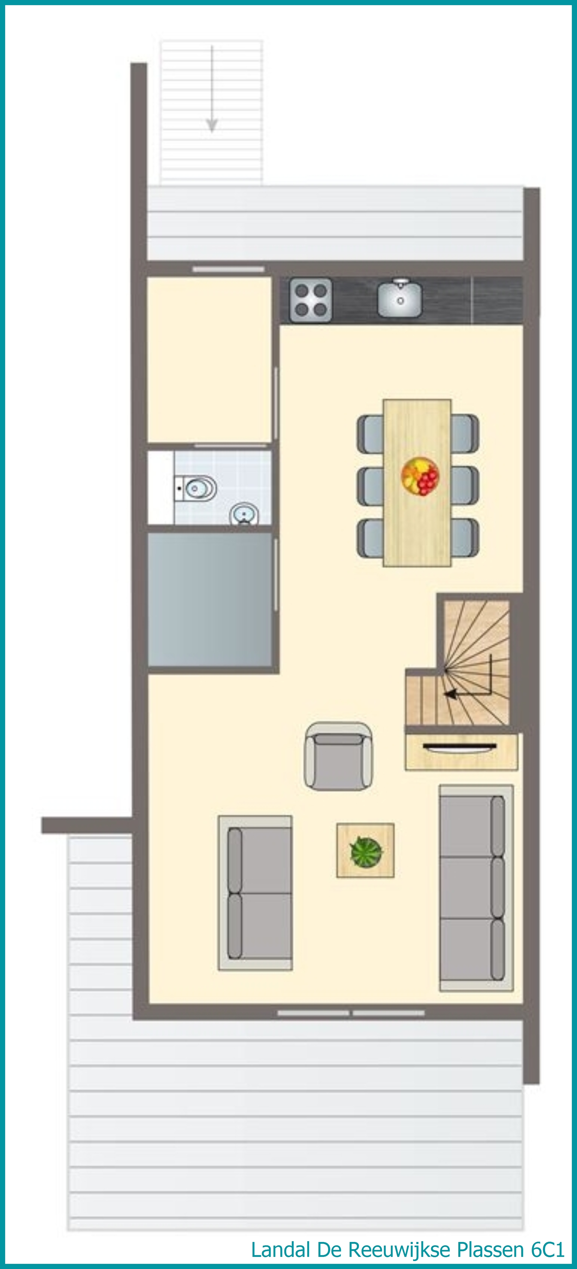 6-persoons waterwoning 6C1 in De Reeuwijkse Plassen