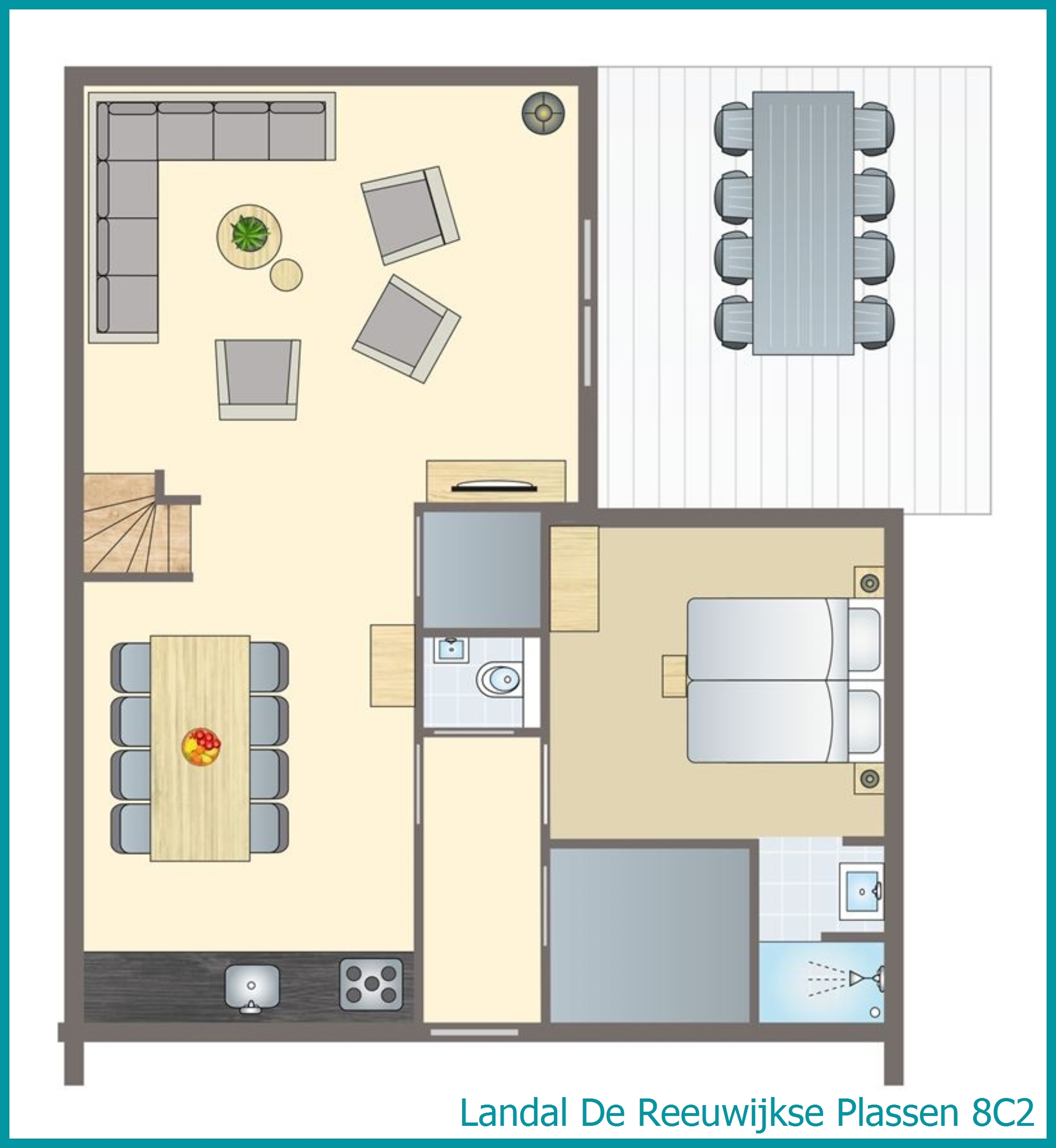 8-persoons waterwoning 8C2 in De Reeuwijkse Plassen