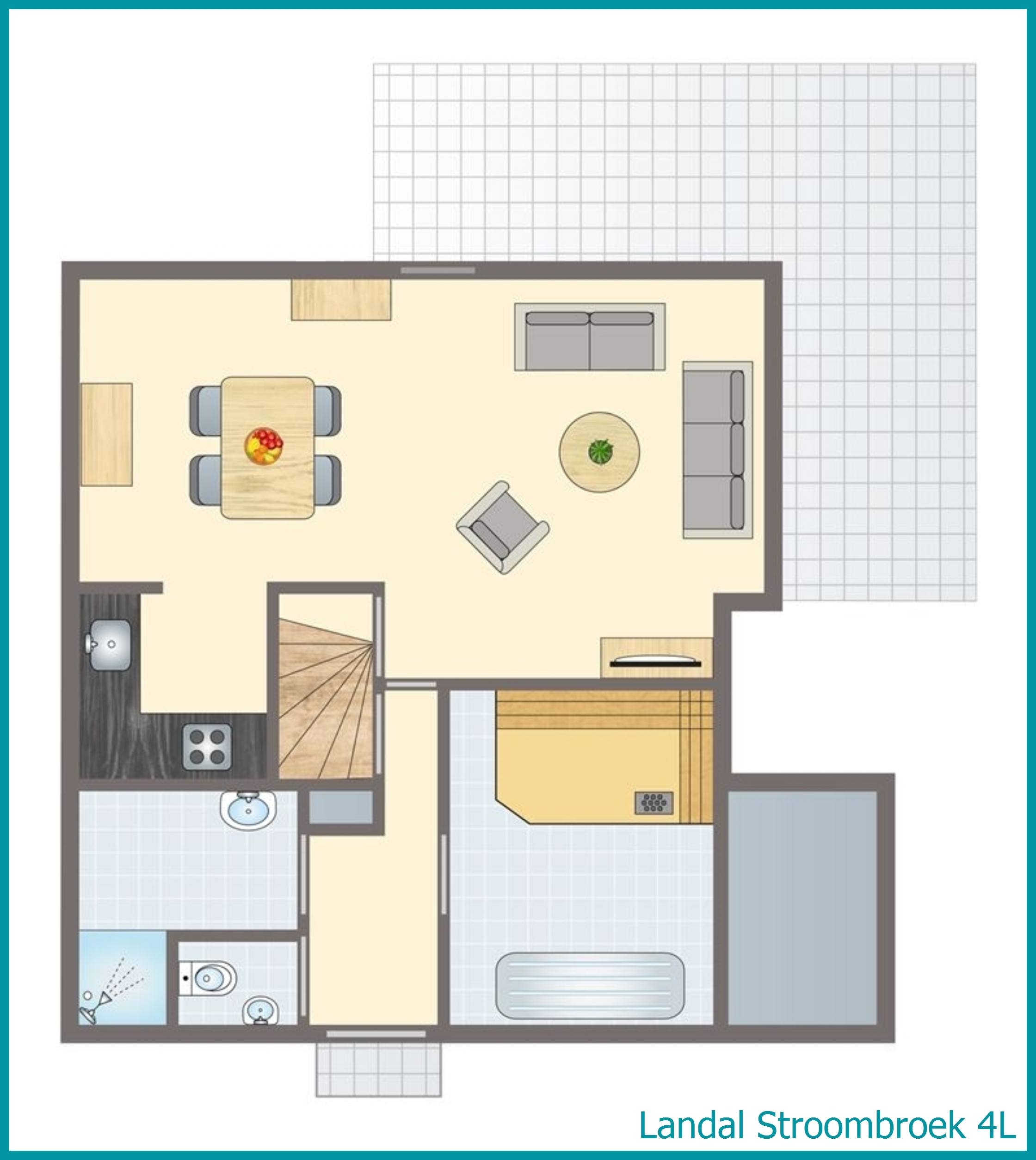 4-persoons bungalow 4L in Stroombroek