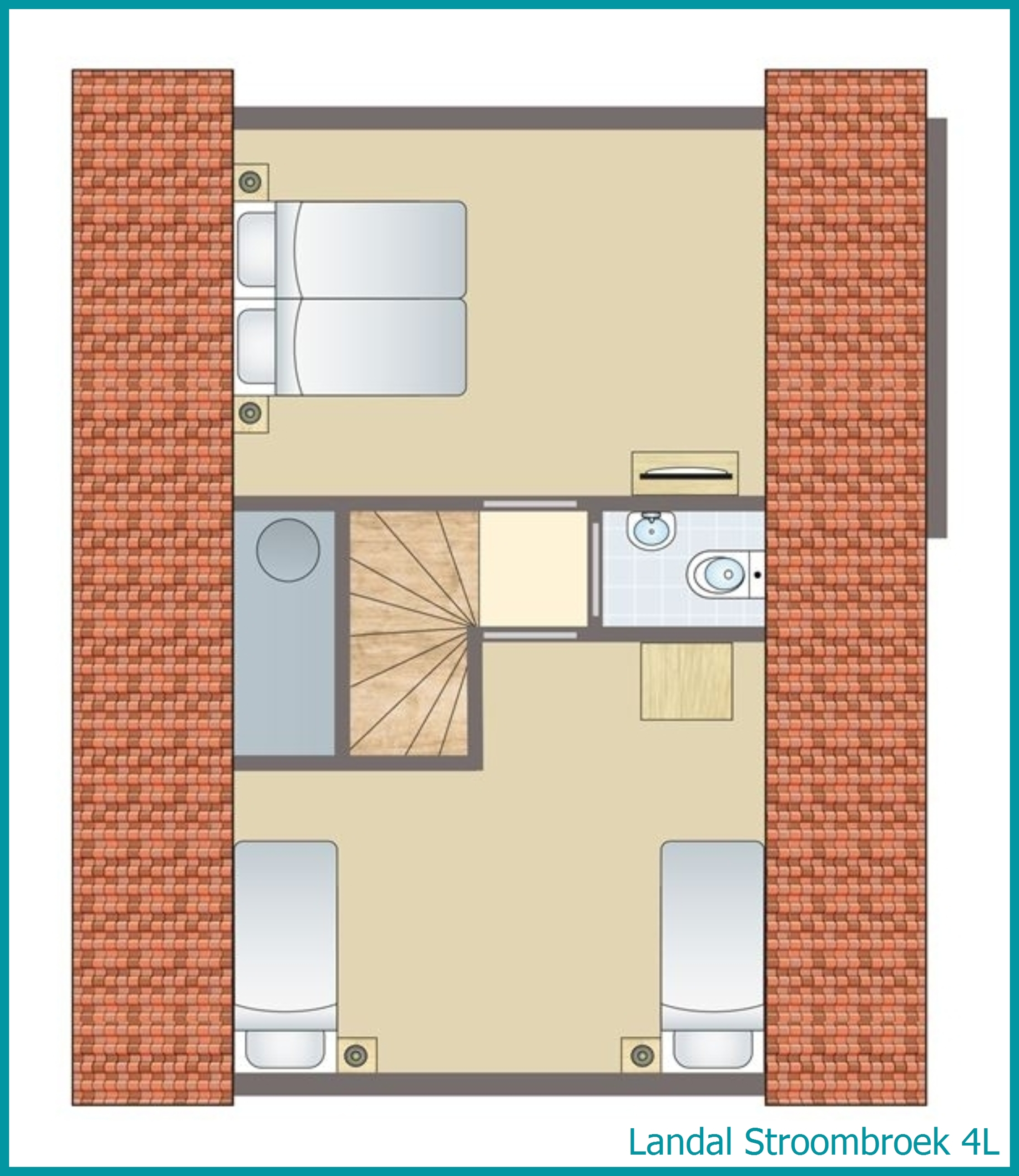 4-persoons bungalow 4L in Stroombroek