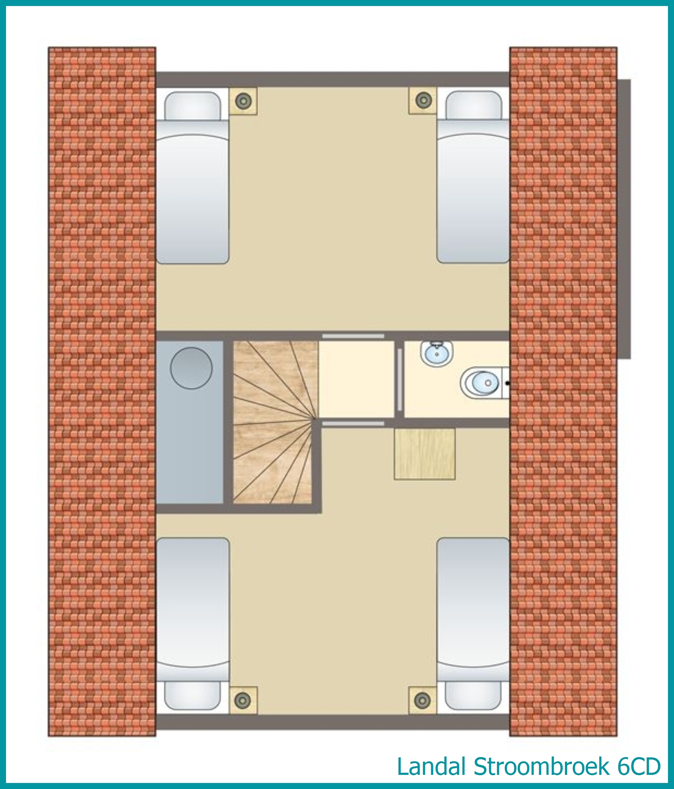 6-persoons hondenbungalow 6CD in Stroombroek
