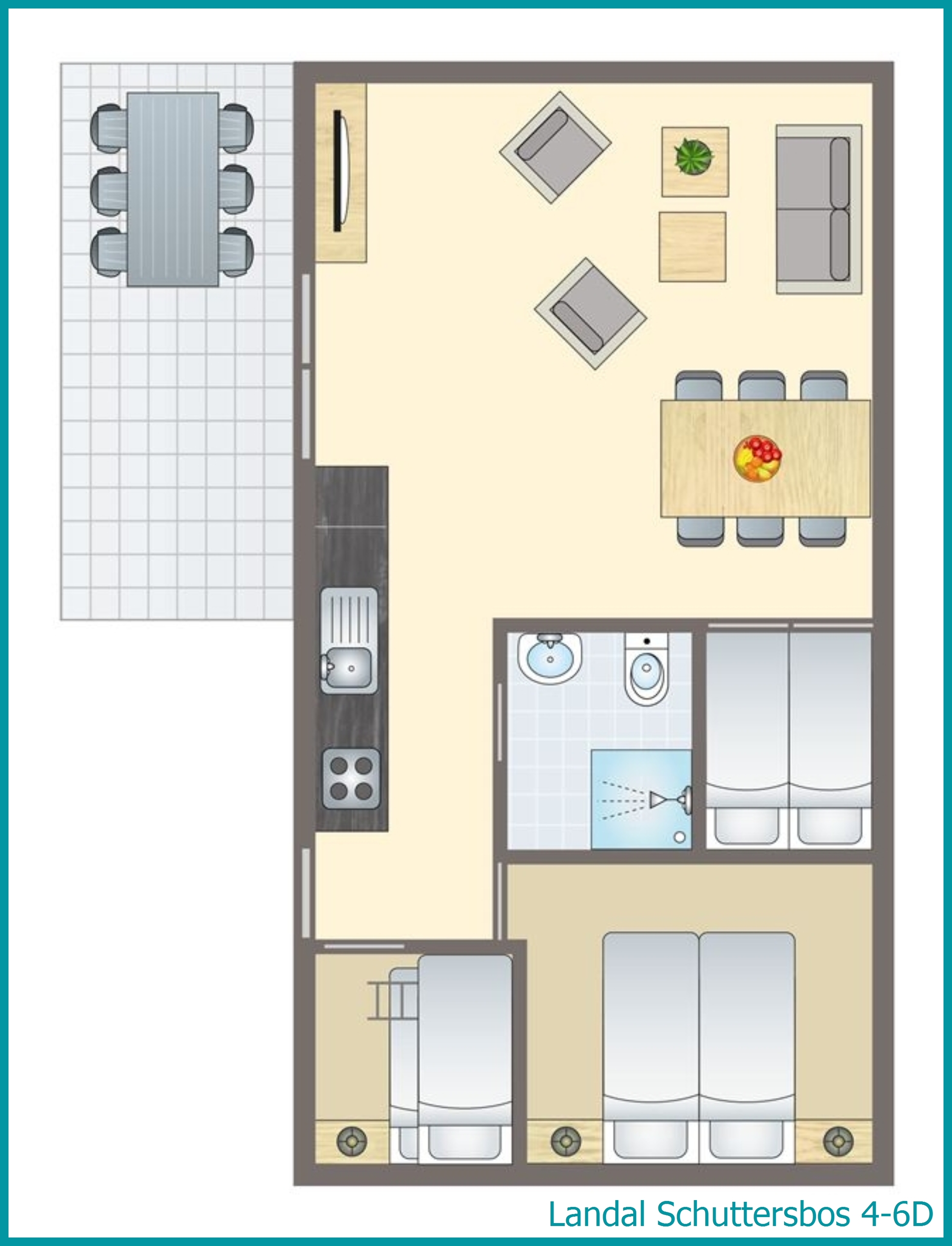 4-6-persoons cottage 4-6D in Schuttersbos