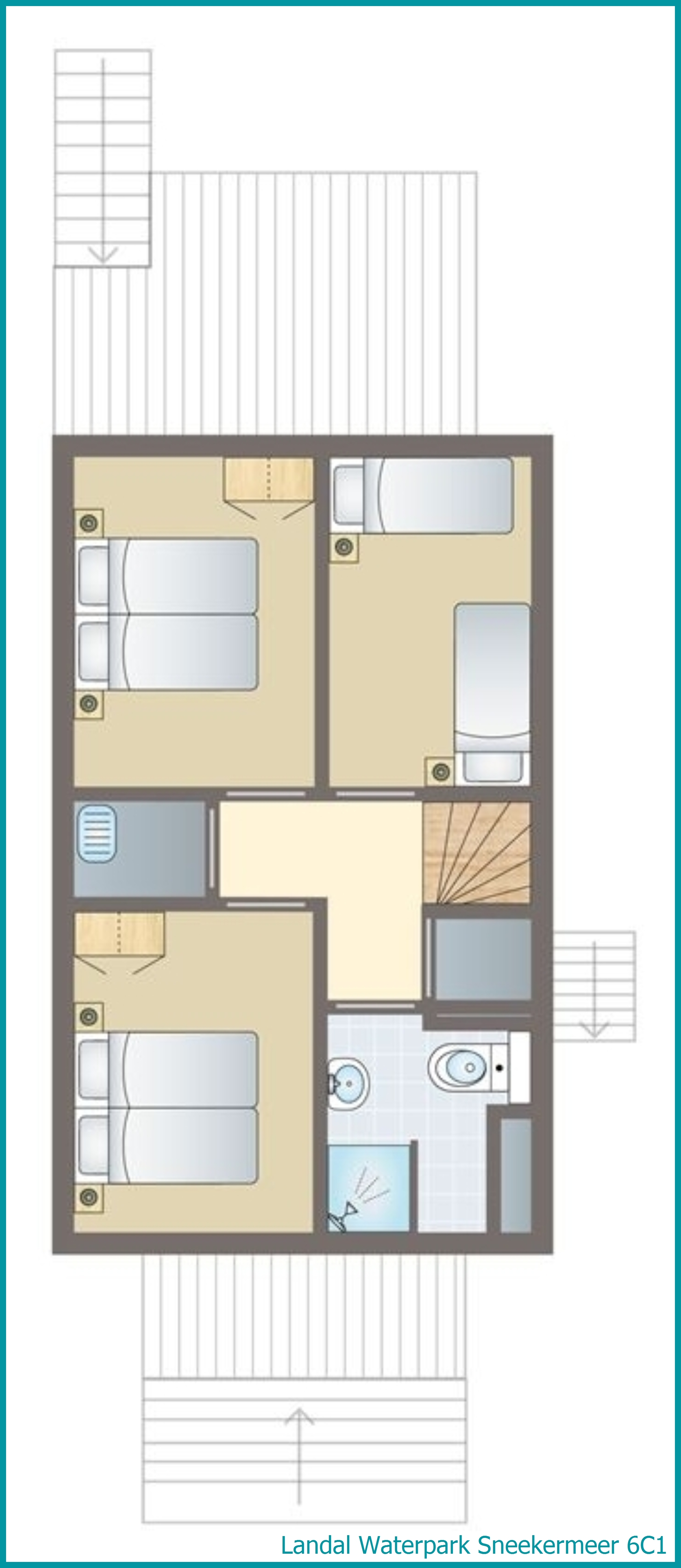 6-persoons woning 6C1 in Waterpark Sneekermeer