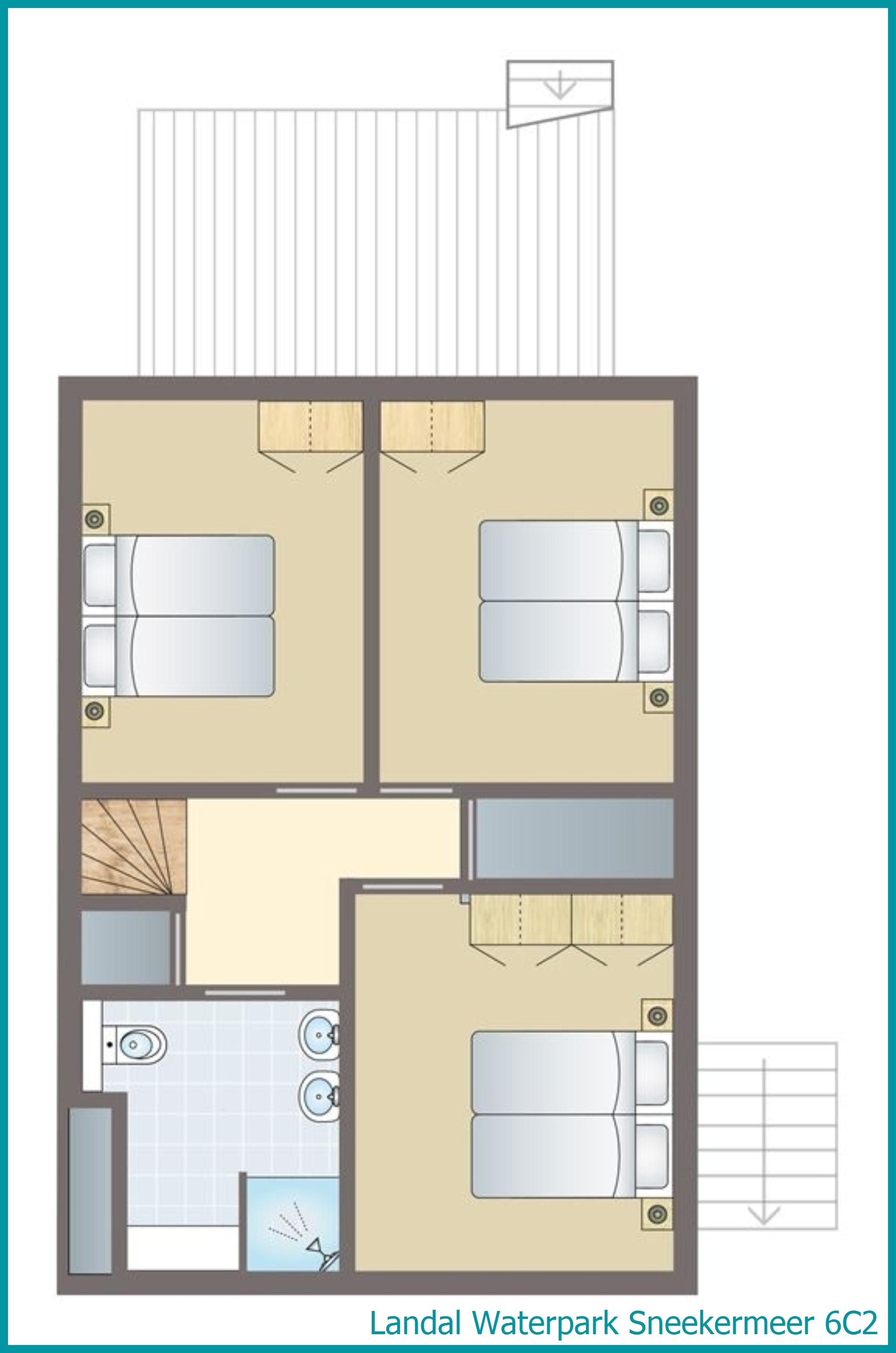 6-persoons woning 6C2 in Waterpark Sneekermeer