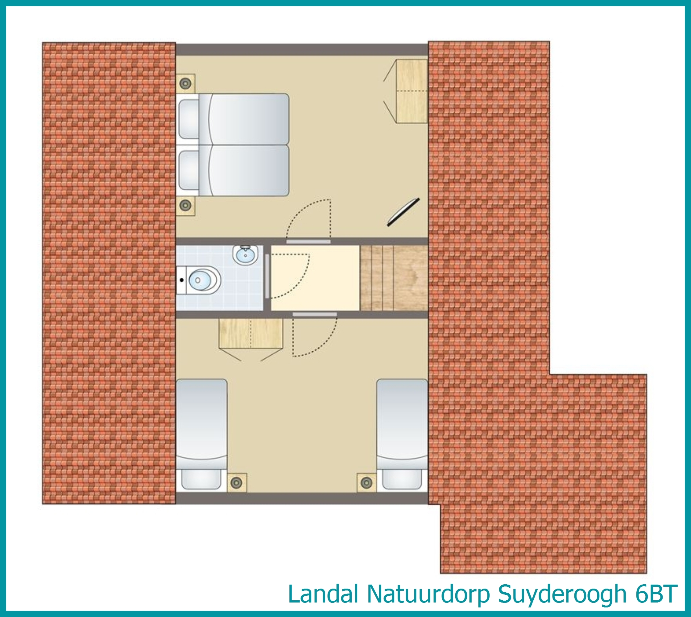 4-6-persoons bungalow 6BT in Natuurdorp Suyderoogh