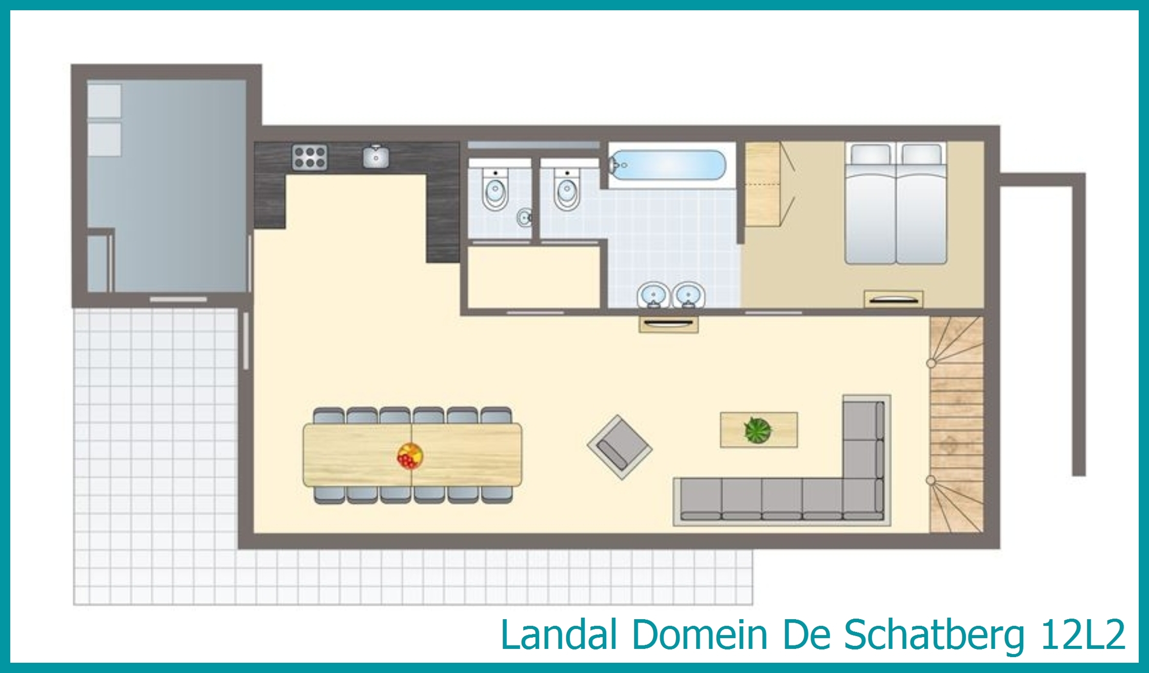 12-persoons watervilla 12L2 in Domein De Schatberg