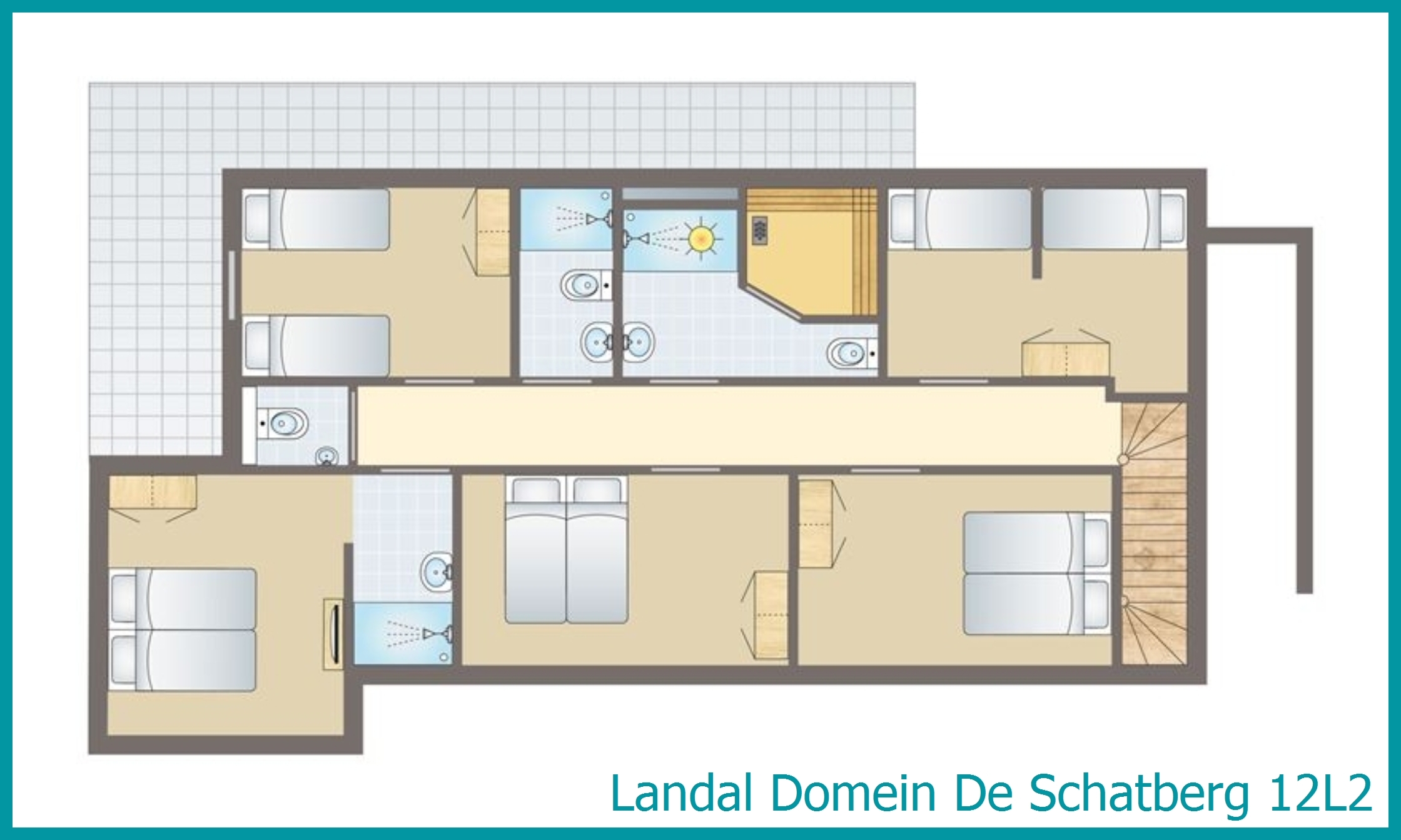 12-persoons watervilla 12L2 in Domein De Schatberg