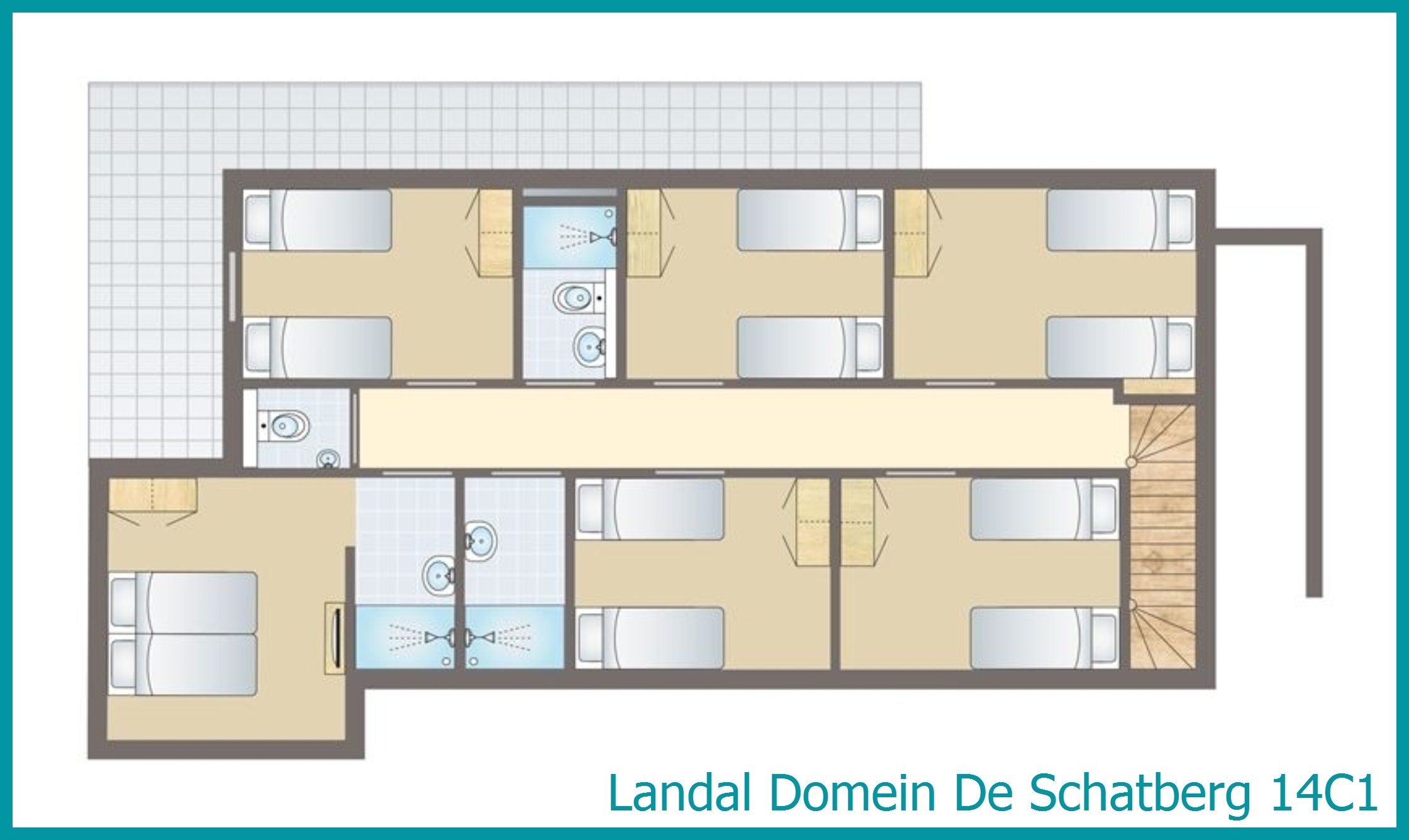 14-persoons watervilla 14C1 in Domein De Schatberg