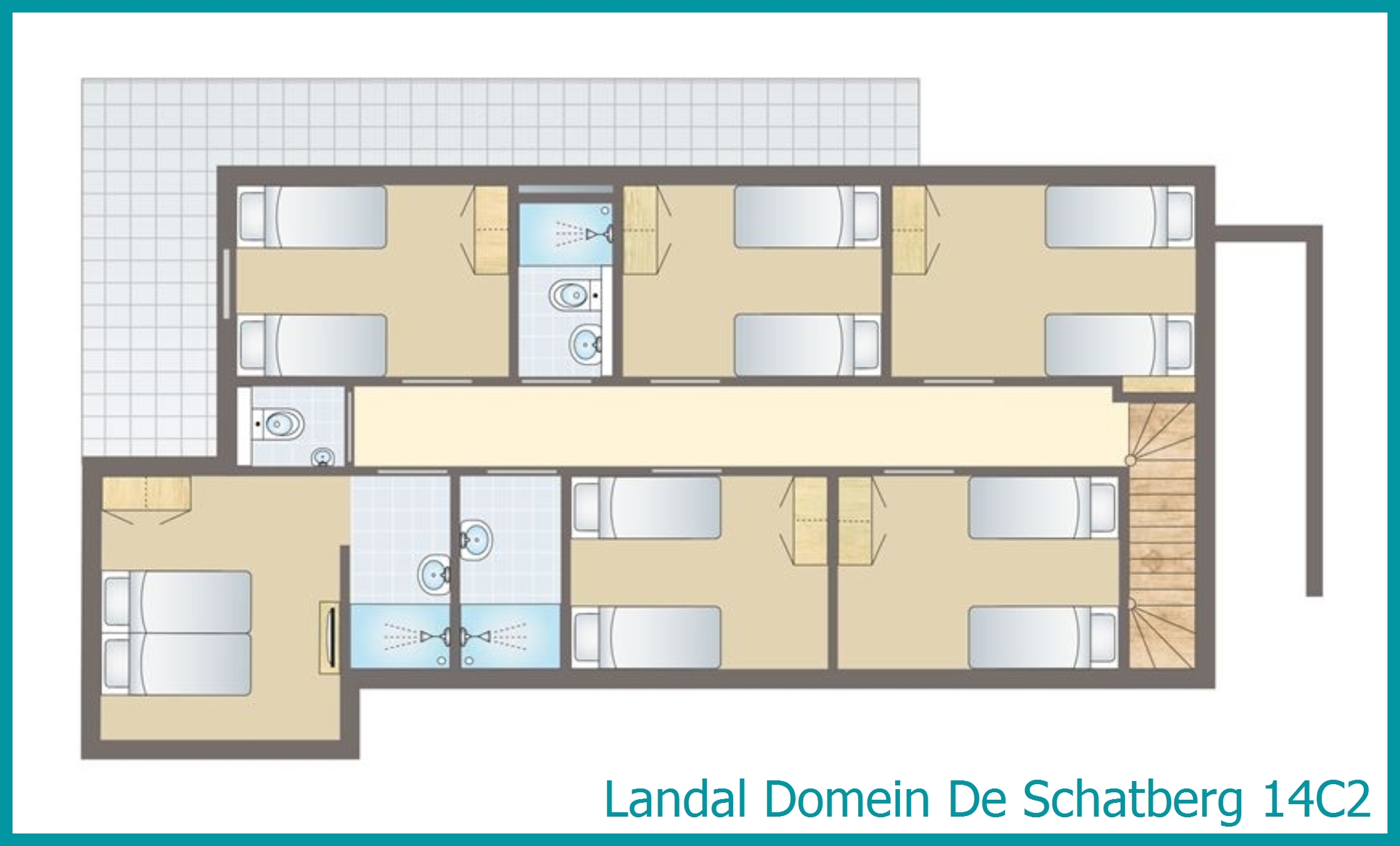 14-persoons watervilla 14C2 in Domein De Schatberg