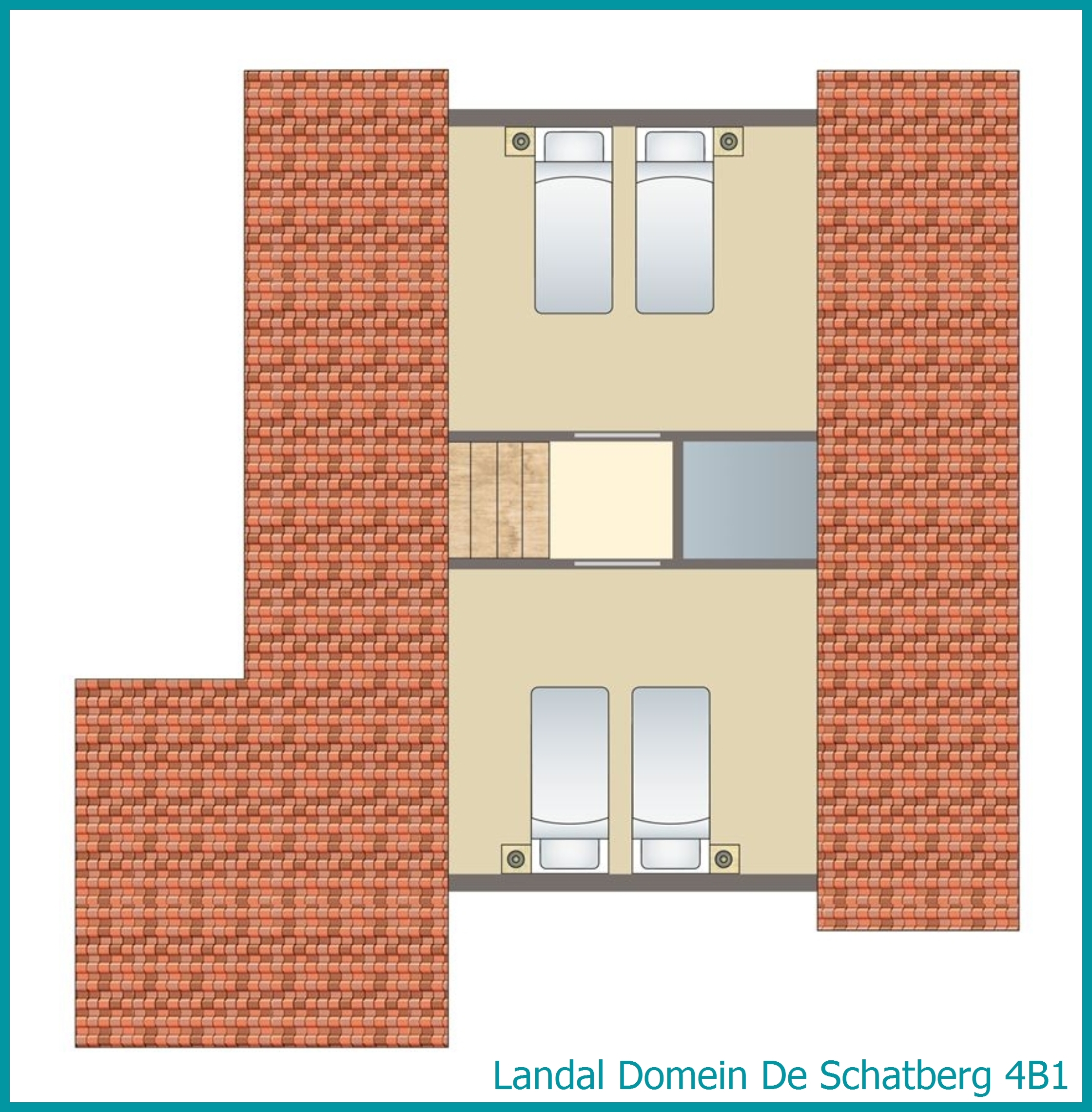 4-persoons bungalow 4B1 in Domein De Schatberg