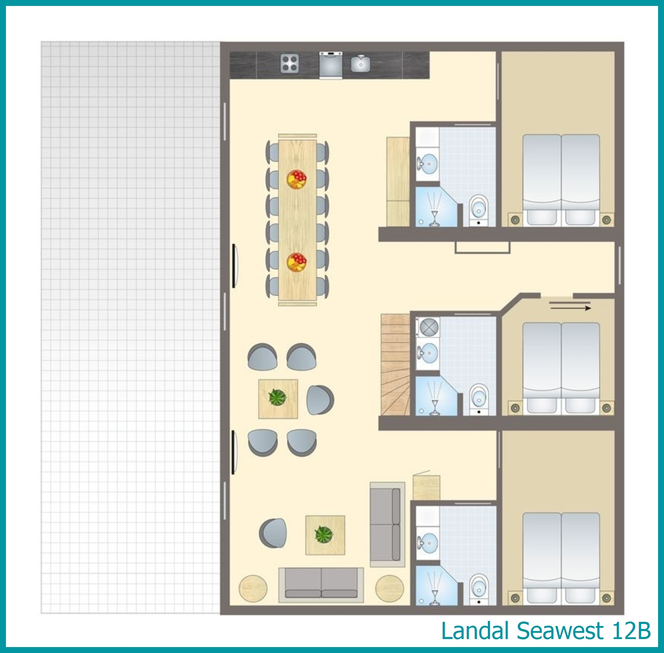 12-persoons bungalow 12B in Seawest