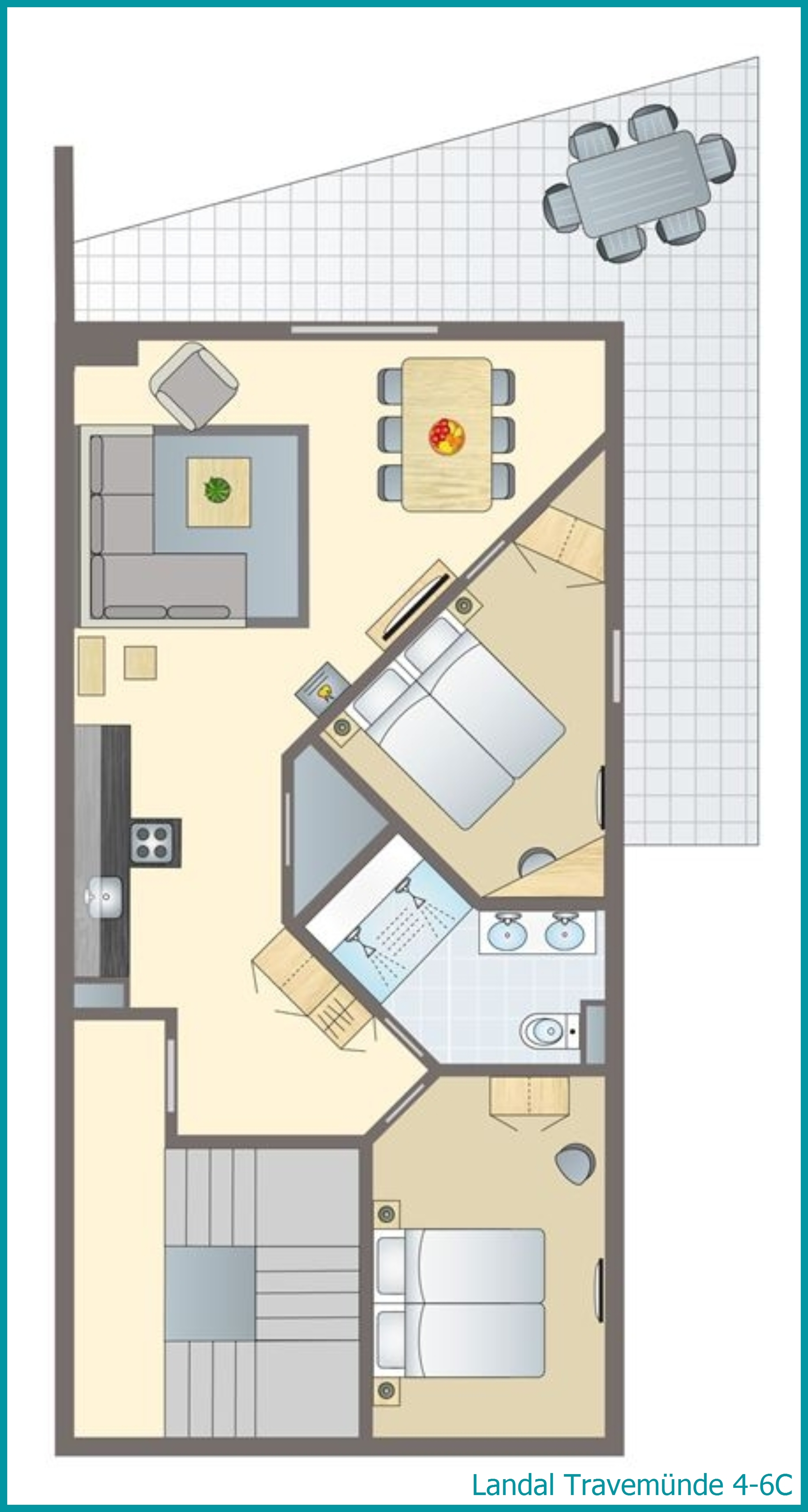 4-6-persoons appartement 4-6C in Travemünde