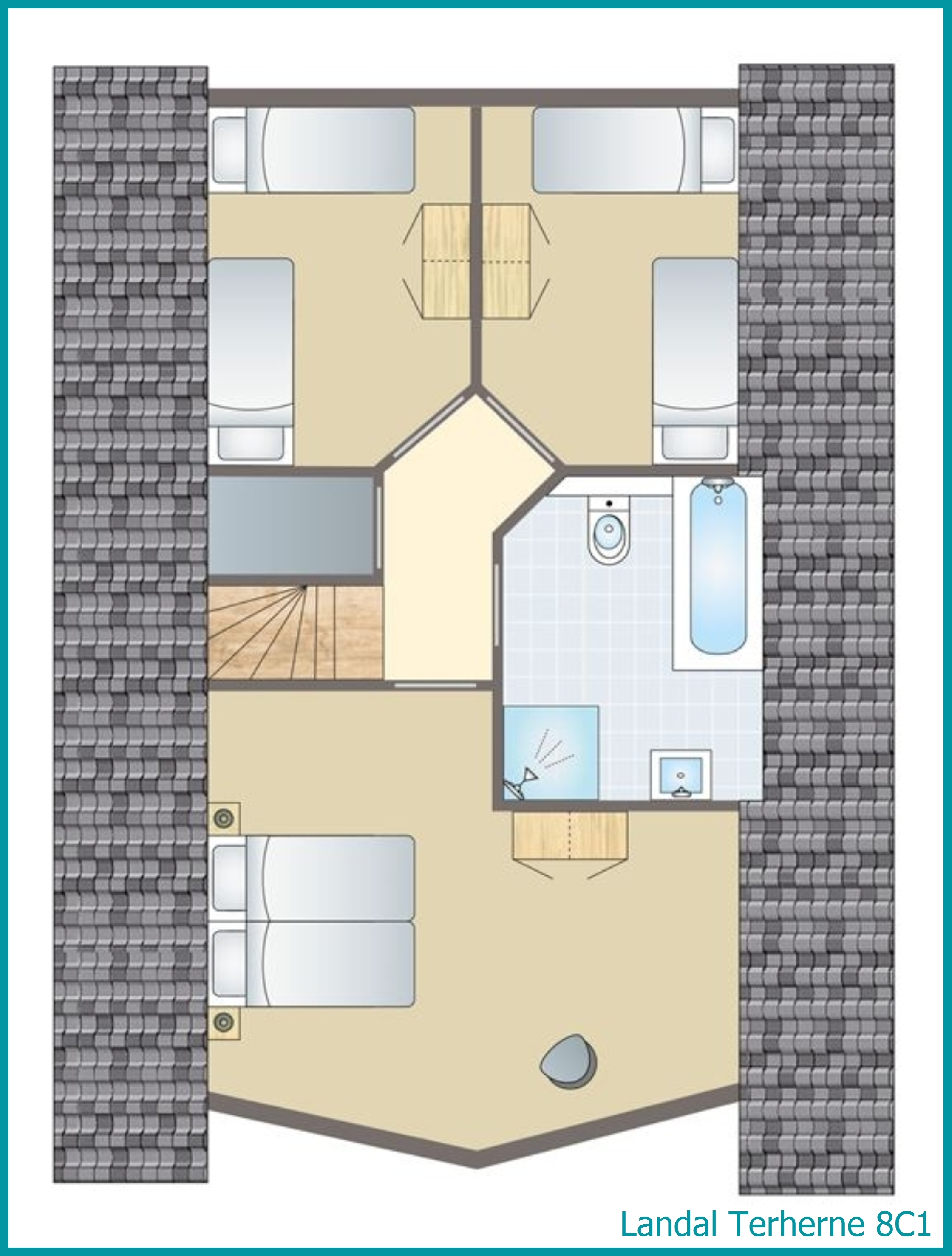 8-persoons waterwoning 8C1 in Terherne
