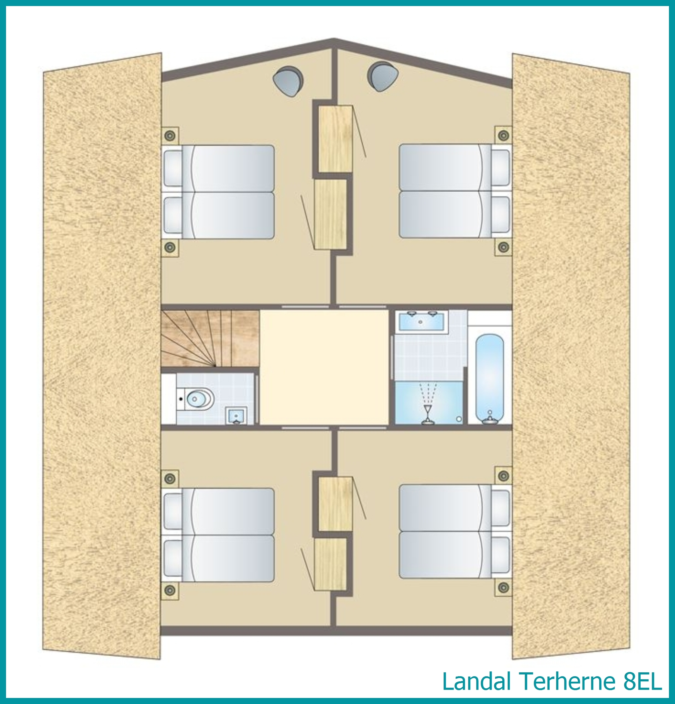 8-persoons waterwoning 8EL in Terherne