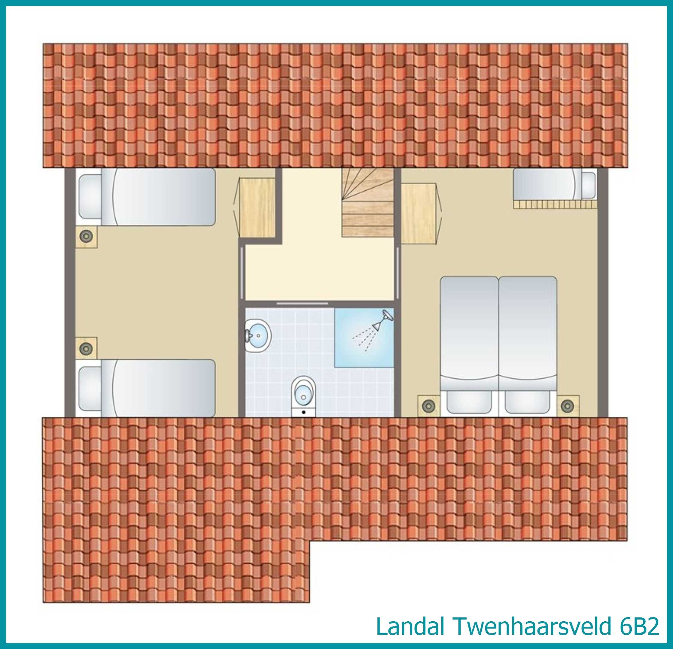 6-persoons bungalow 6B2 in Twenhaarsveld