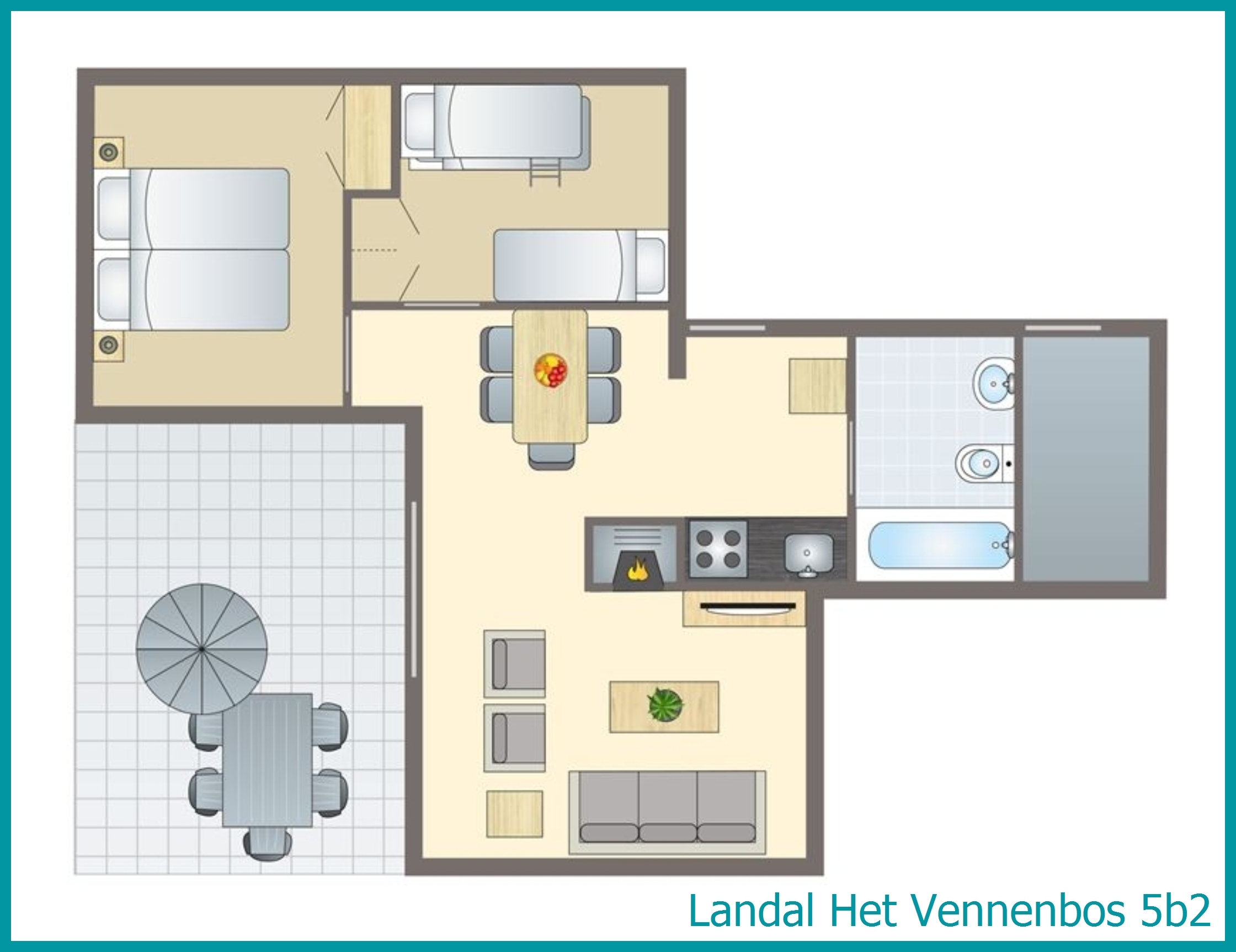 5-persoons bungalow 5b2 in Het Vennenbos
