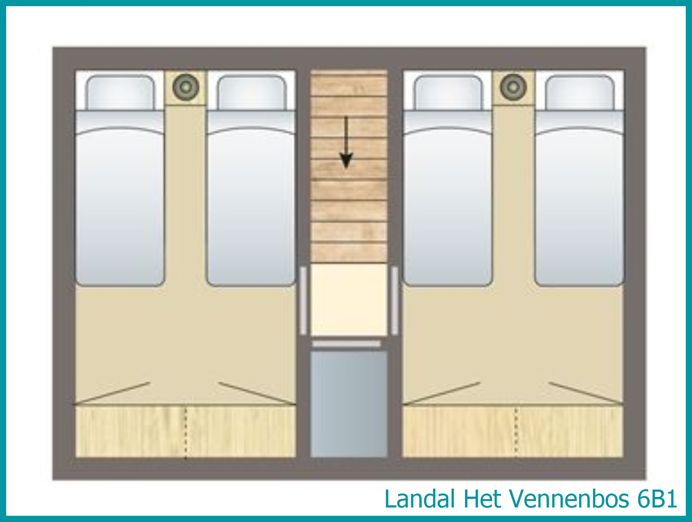 6-persoons bungalow 6B1 in Het Vennenbos