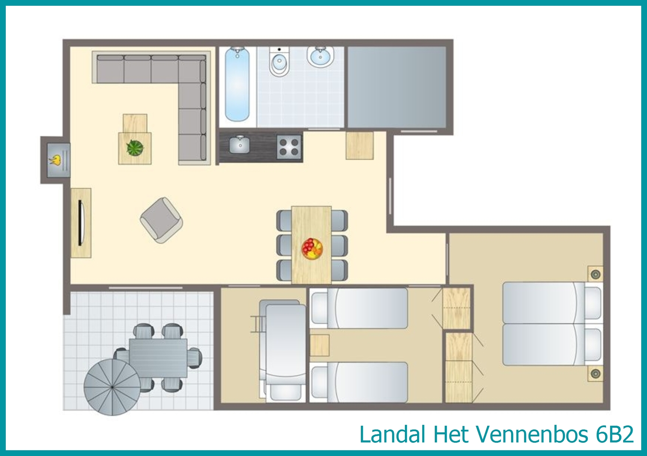 6-persoons bungalow 6B2 in Het Vennenbos