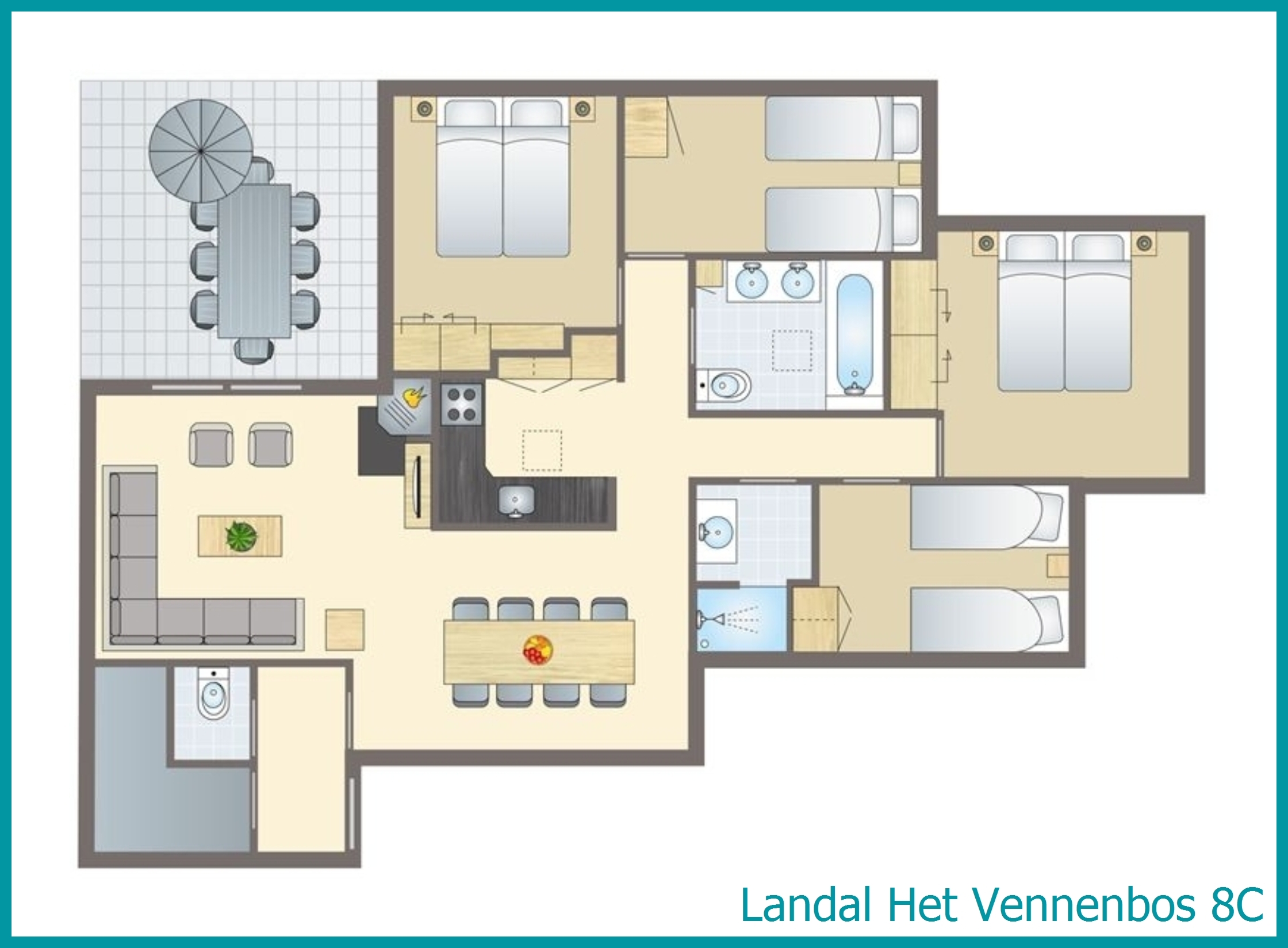 8-persoons bungalow 8C in Het Vennenbos
