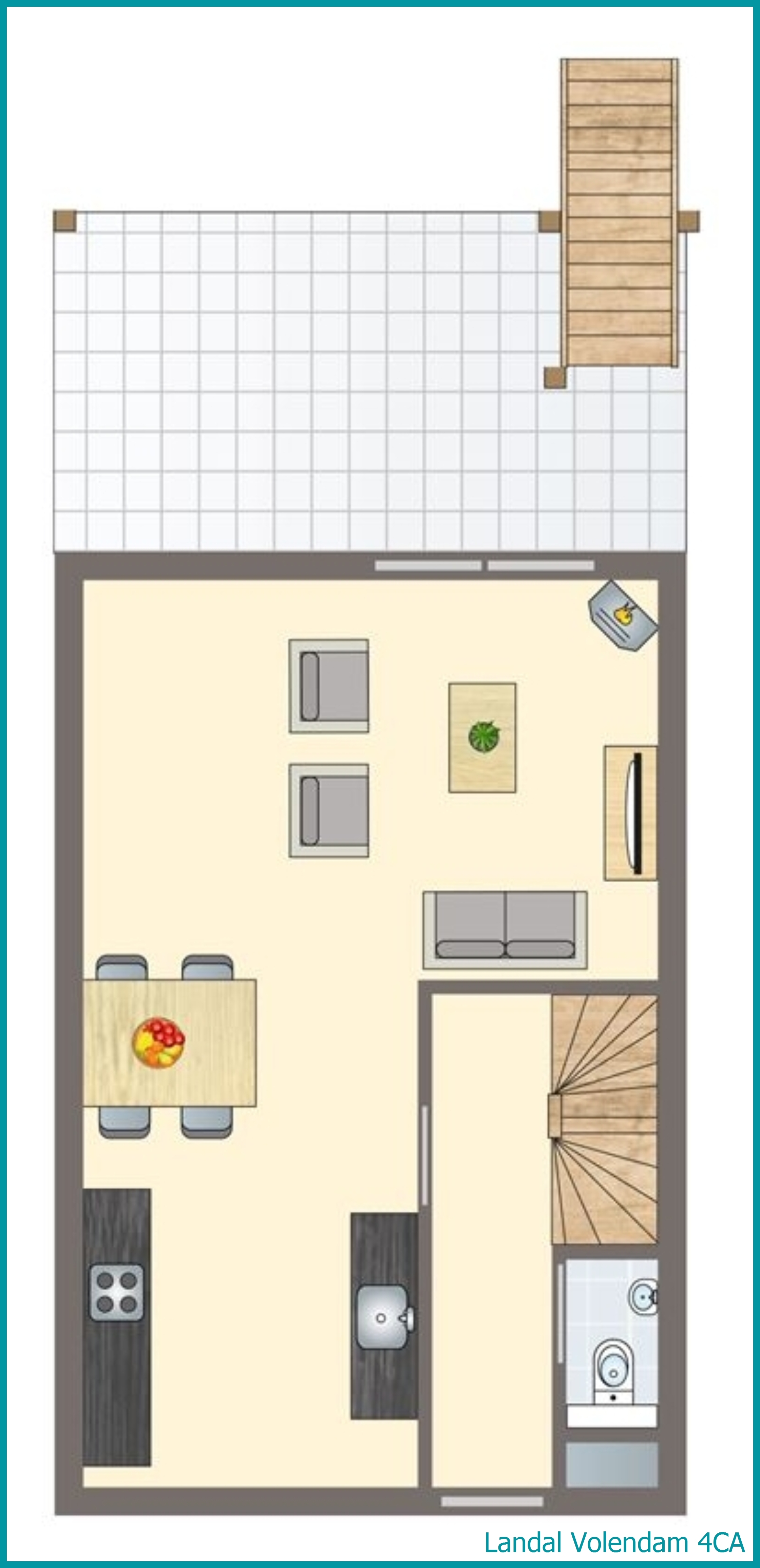 4-persoons appartement 4CA in Volendam