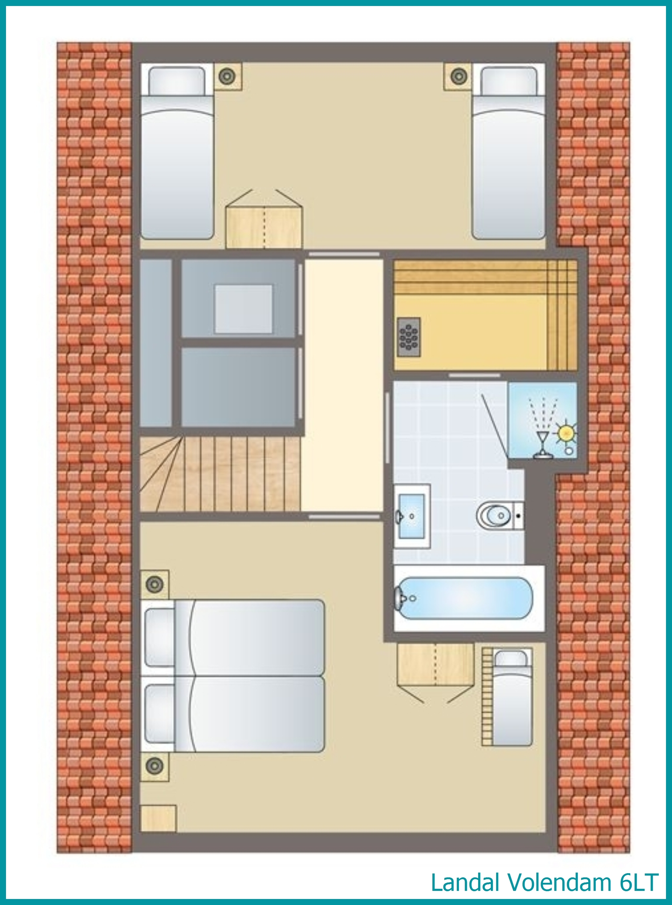 6-persoons bungalow 6LT in Volendam
