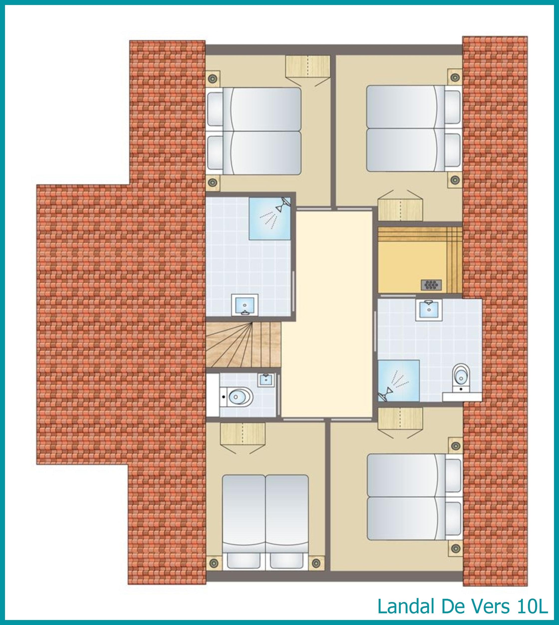 10-persoons bungalow 10L in De Vers
