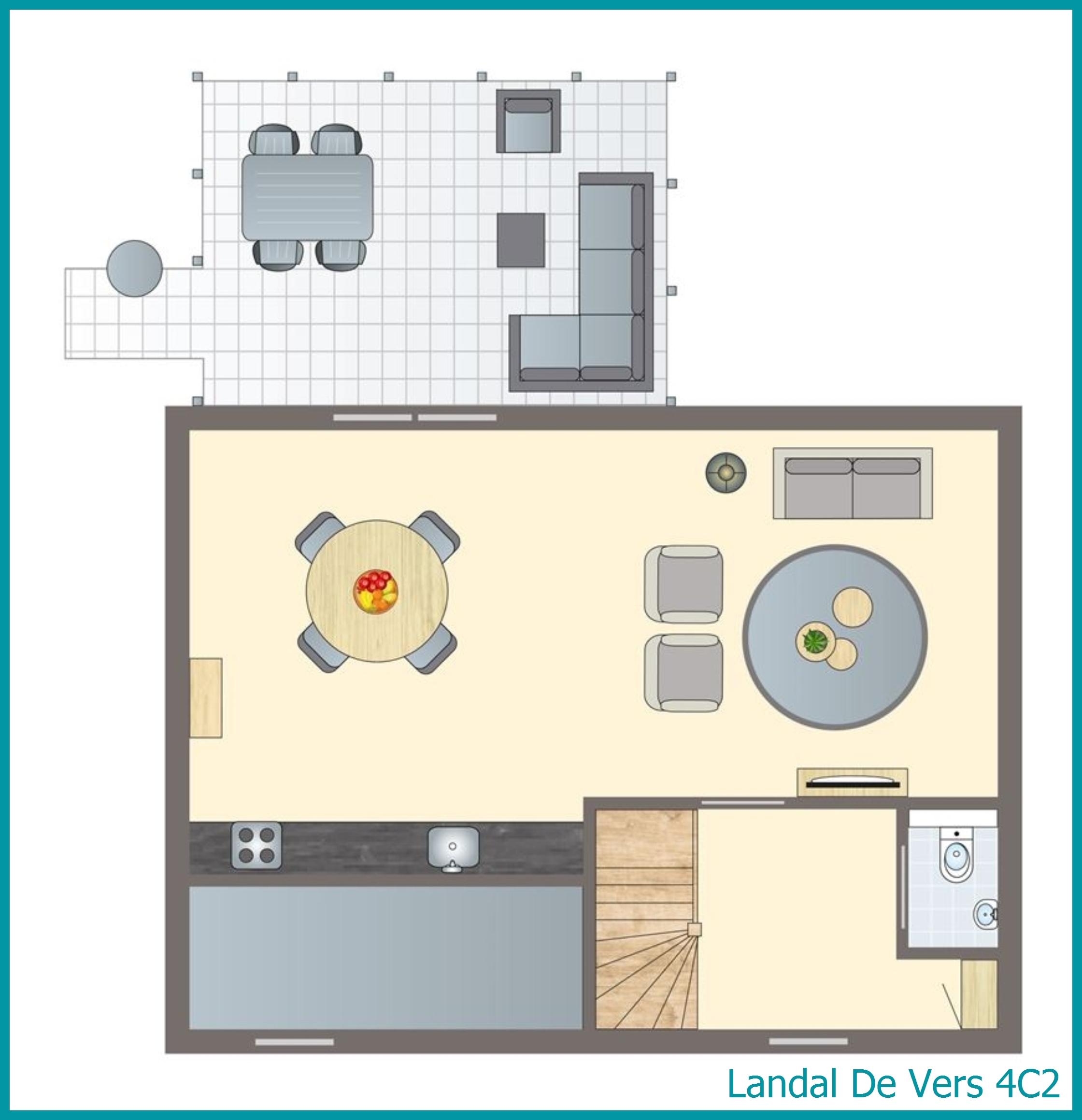 4-persoons bungalow 4C2 in De Vers