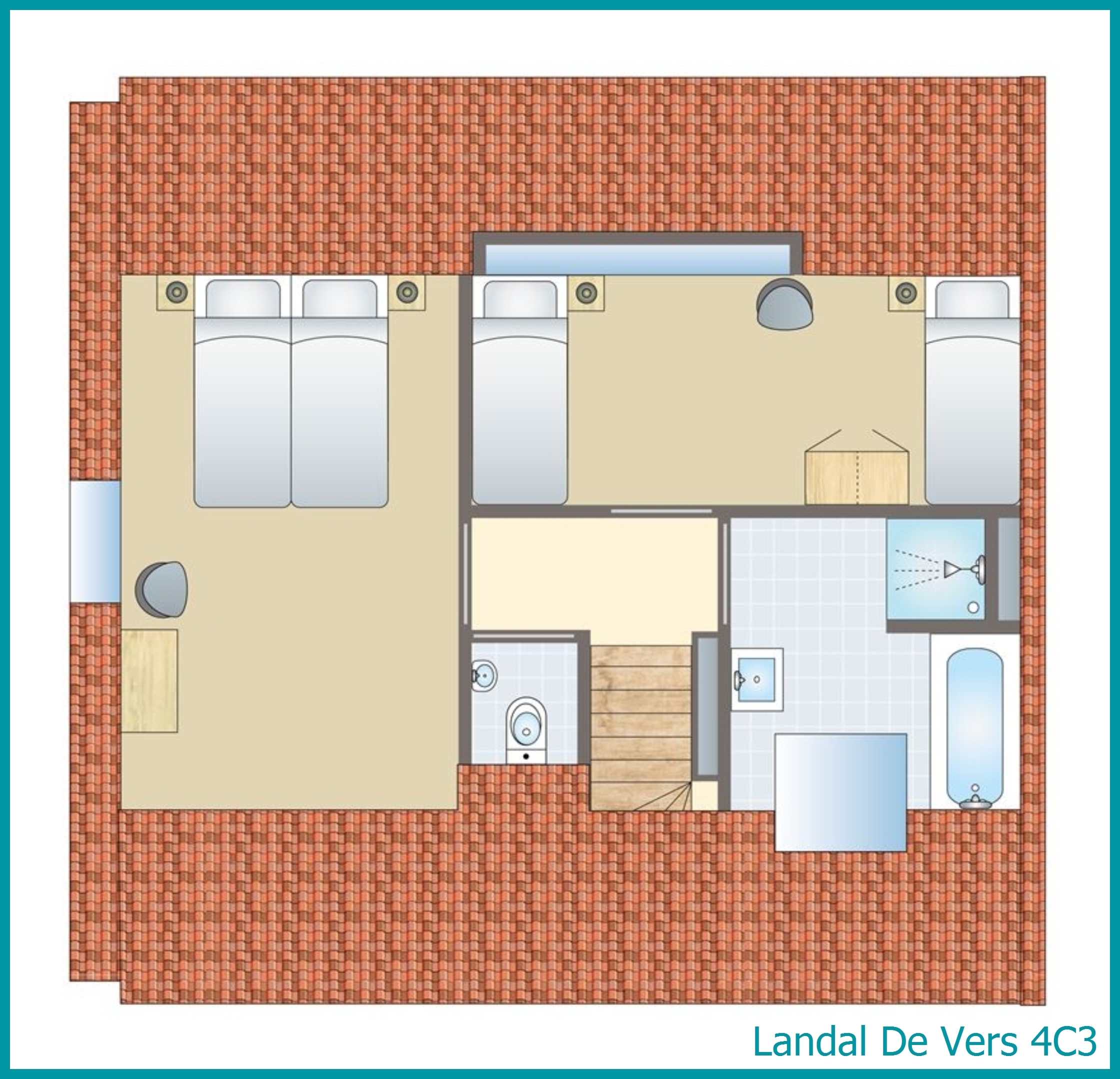 4-persoons bungalow 4C3 in De Vers