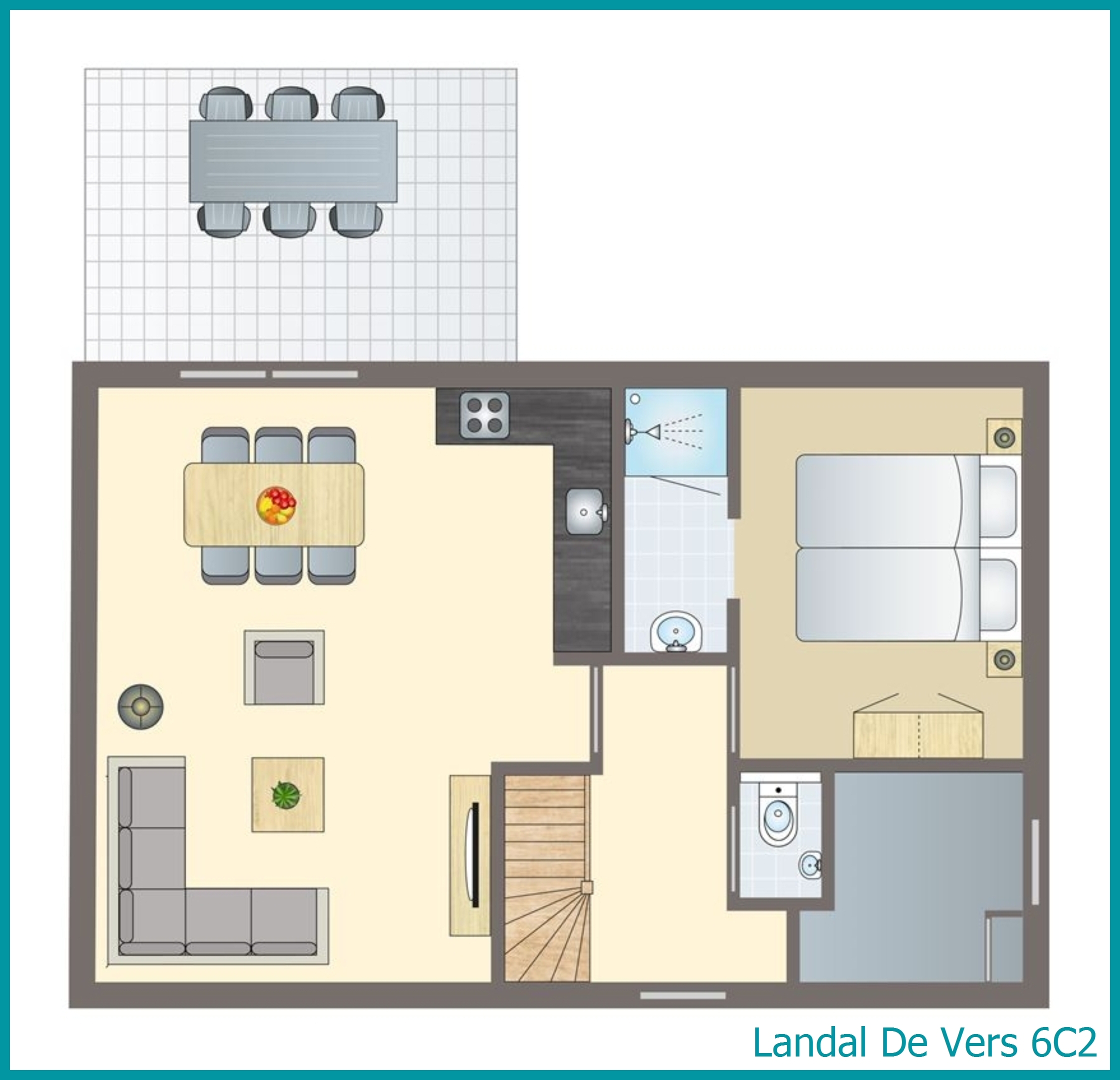6-persoons bungalow 6C2 in De Vers