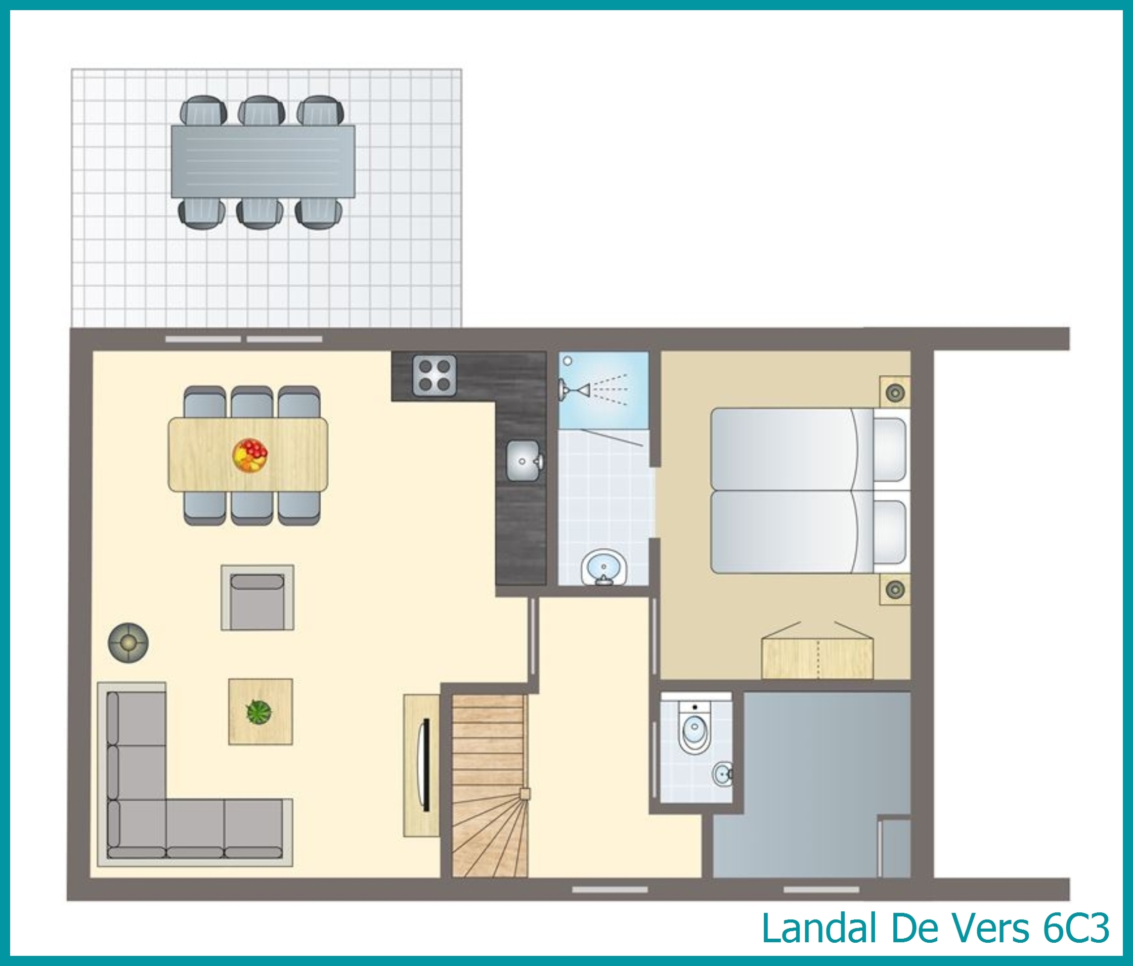 6-persoons bungalow 6C3 in De Vers