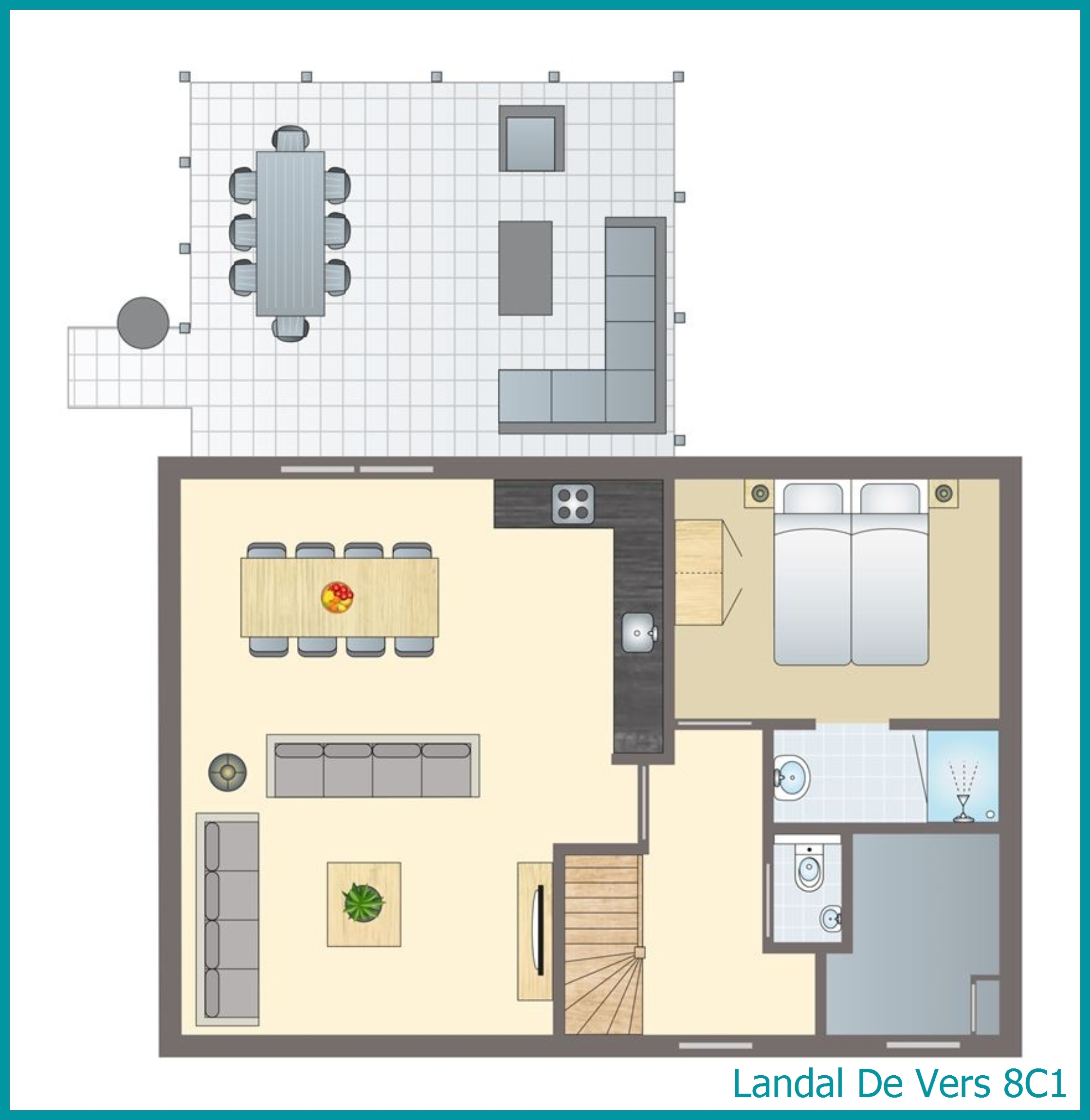 8-persoons bungalow 8C1 in De Vers