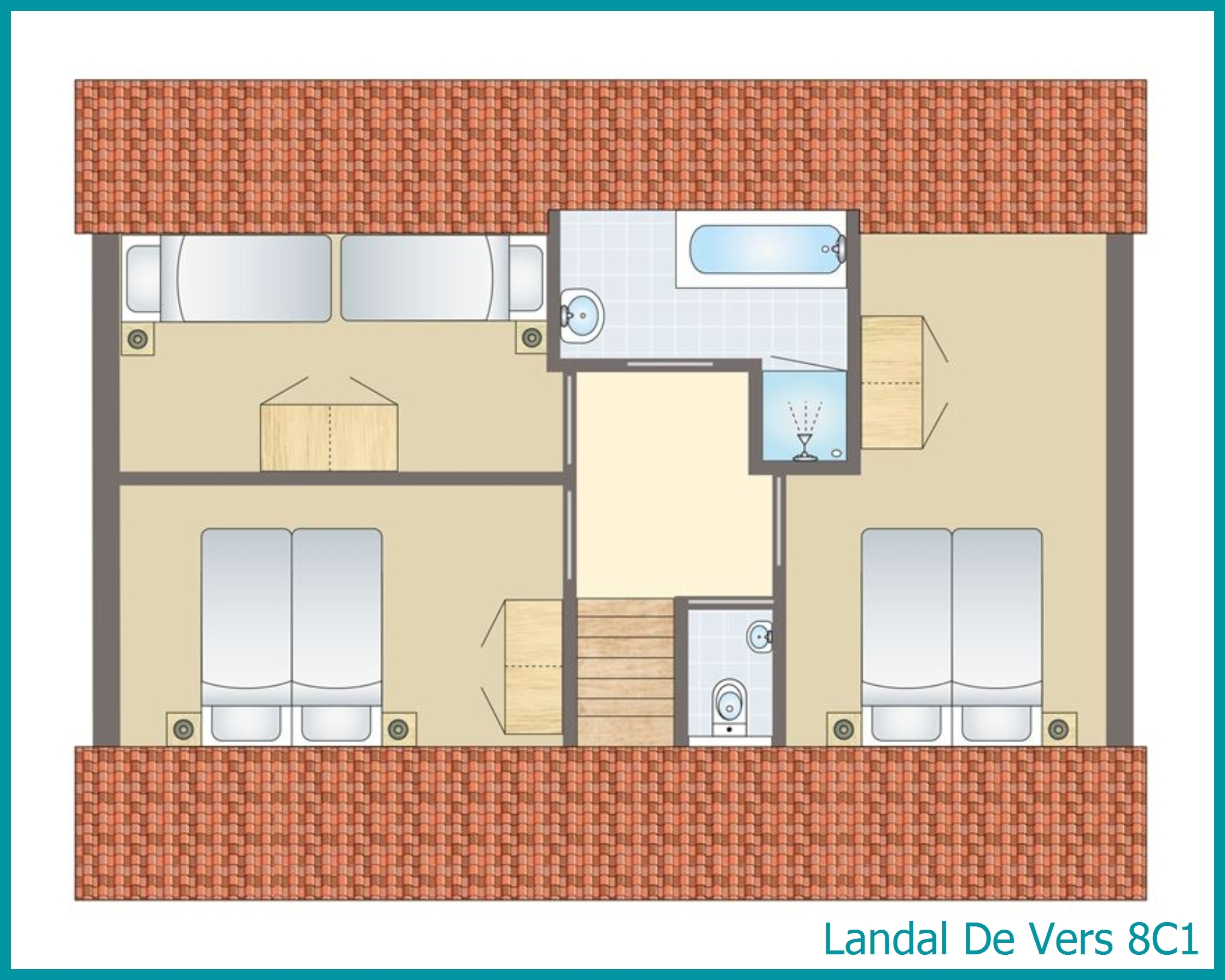 8-persoons bungalow 8C1 in De Vers