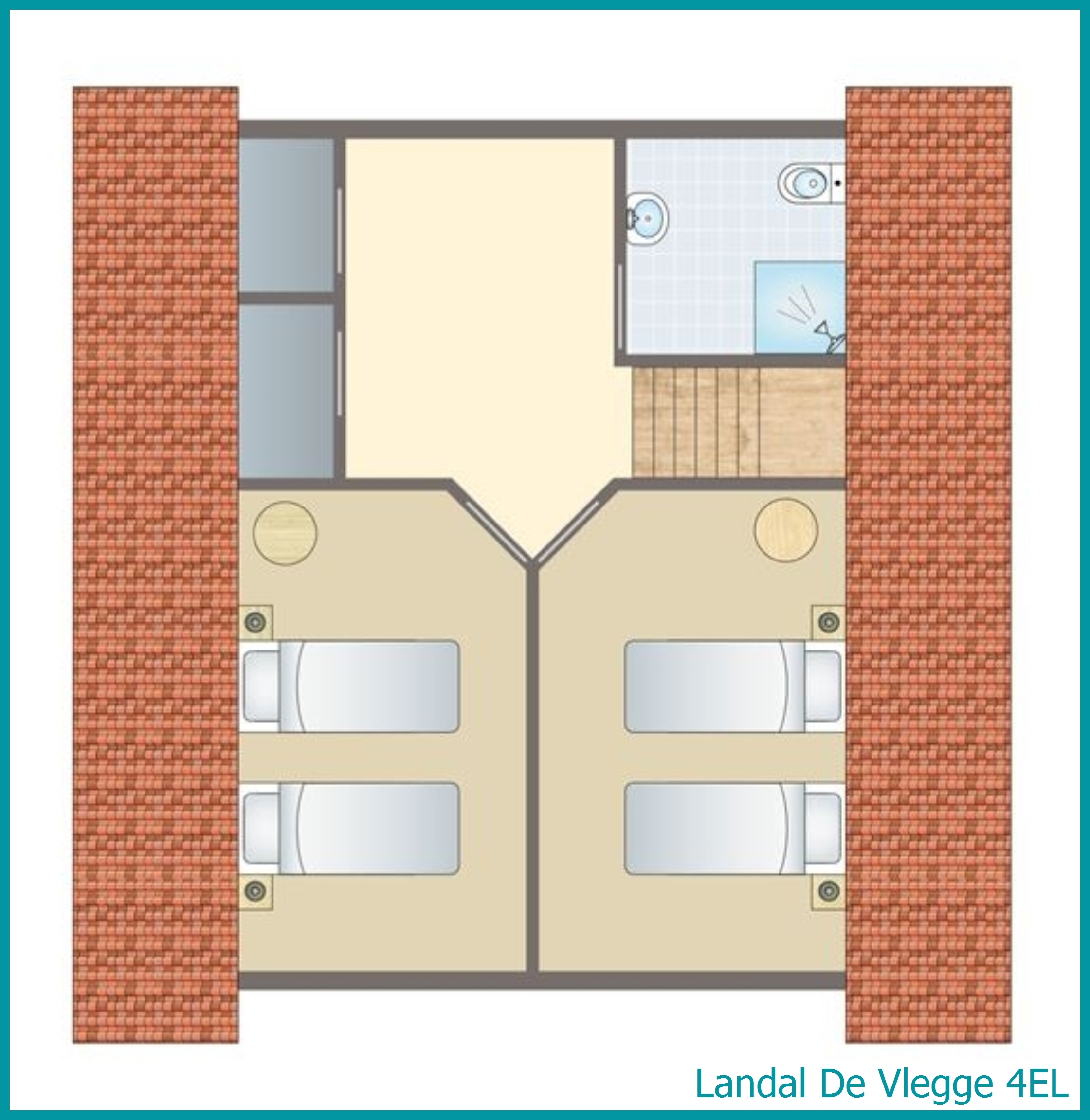 4-persoons bungalow 4EL in De Vlegge
