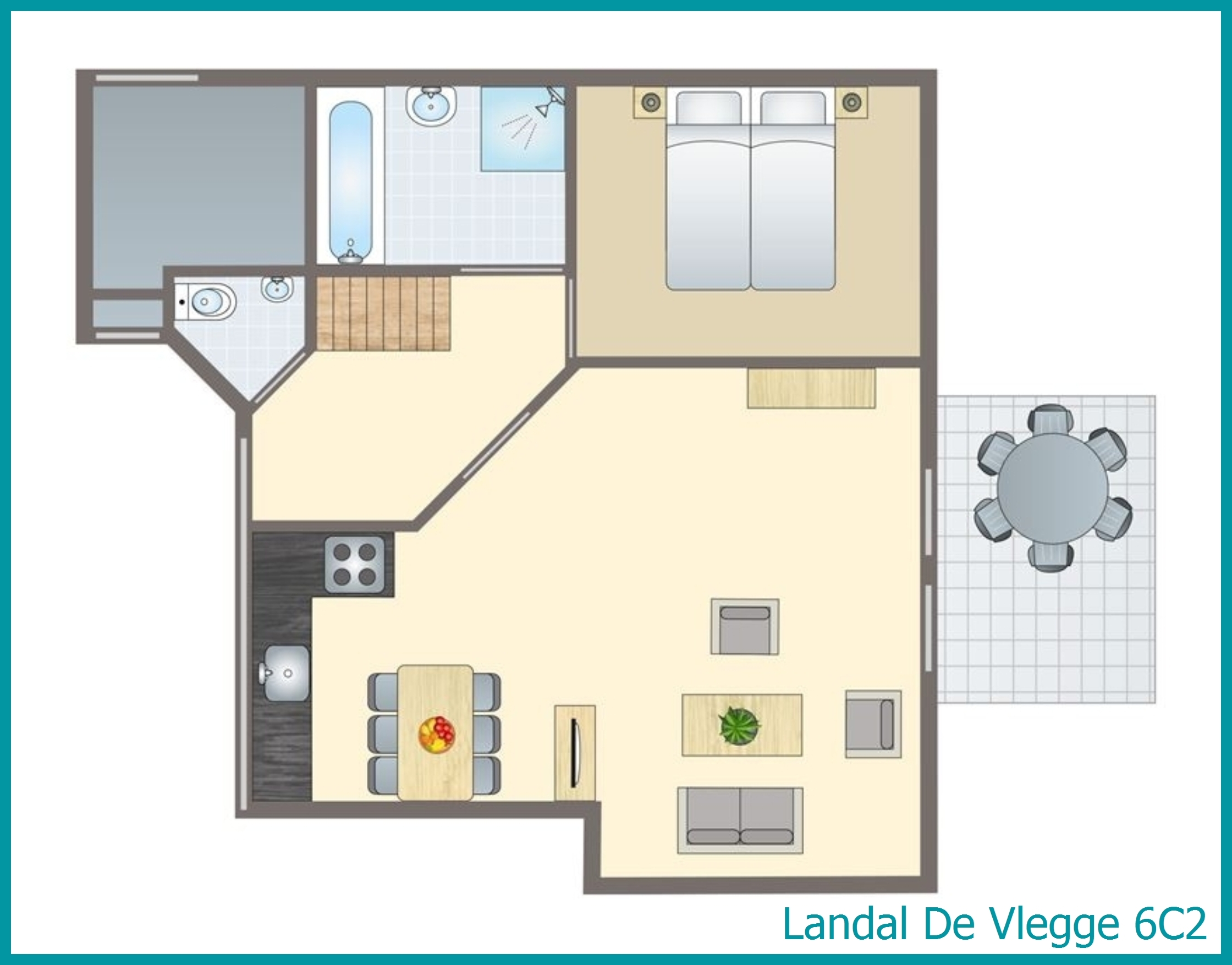 6-persoons bungalow 6C2 in De Vlegge